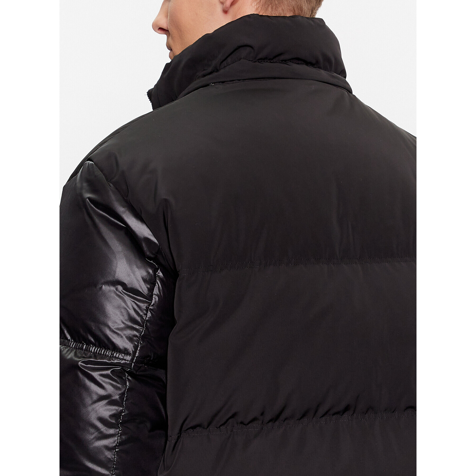 Boss Пухено яке Dybes 50499800 Черен Regular Fit - Pepit.bg
