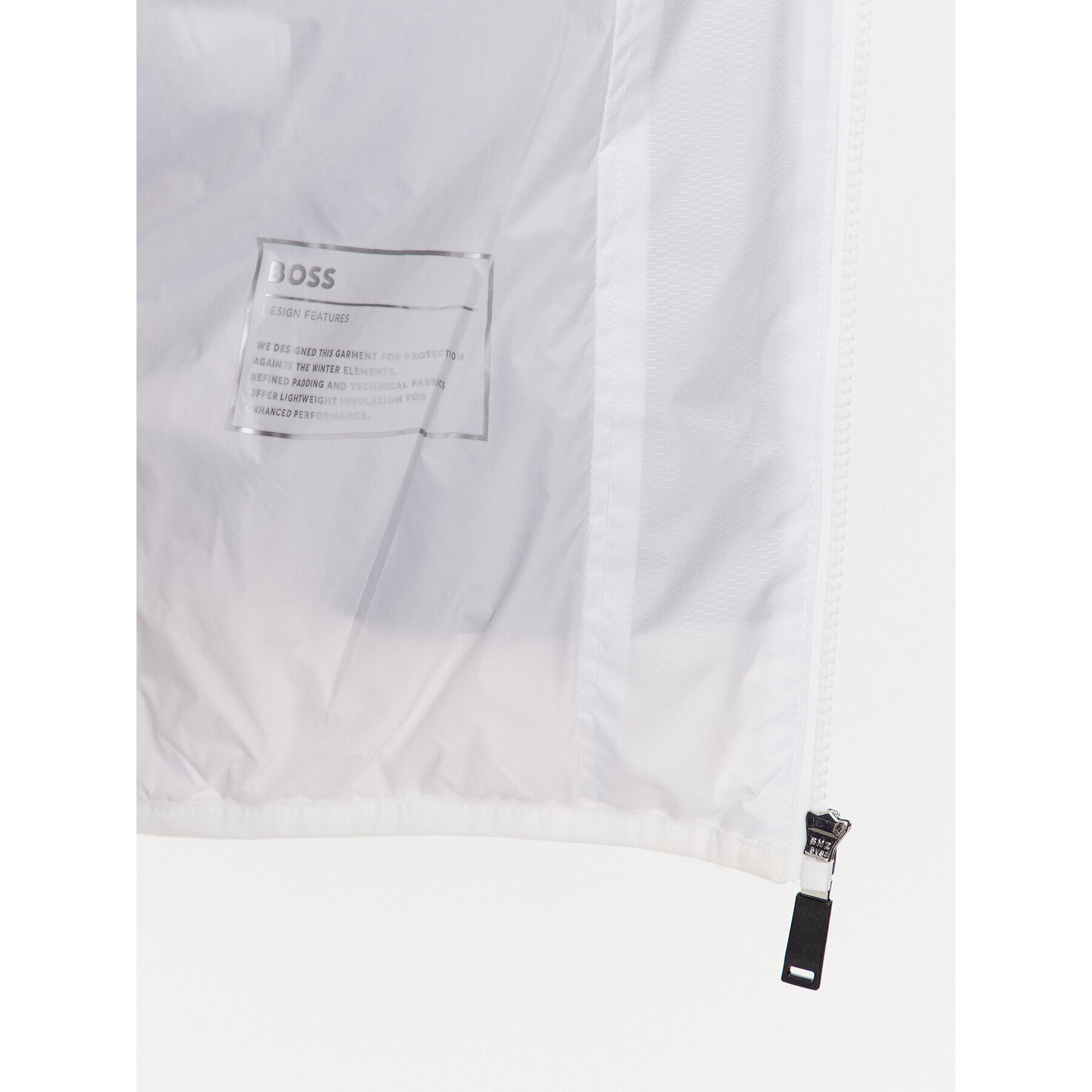 Boss Пухено яке J_Hamar1 50497558 Бял Regular Fit - Pepit.bg