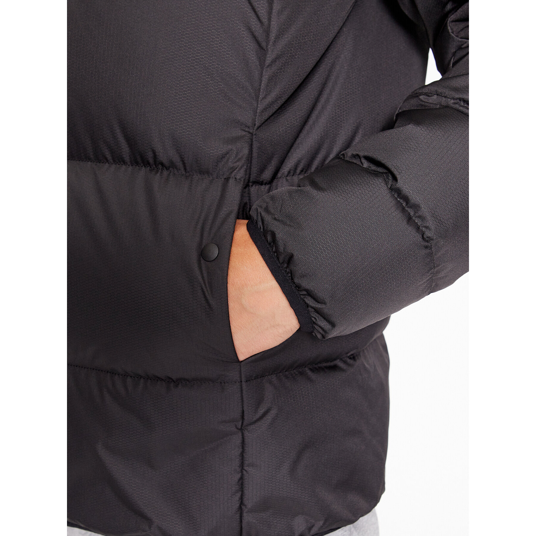 Boss Пухено яке J_Hamar1 50497558 Черен Regular Fit - Pepit.bg