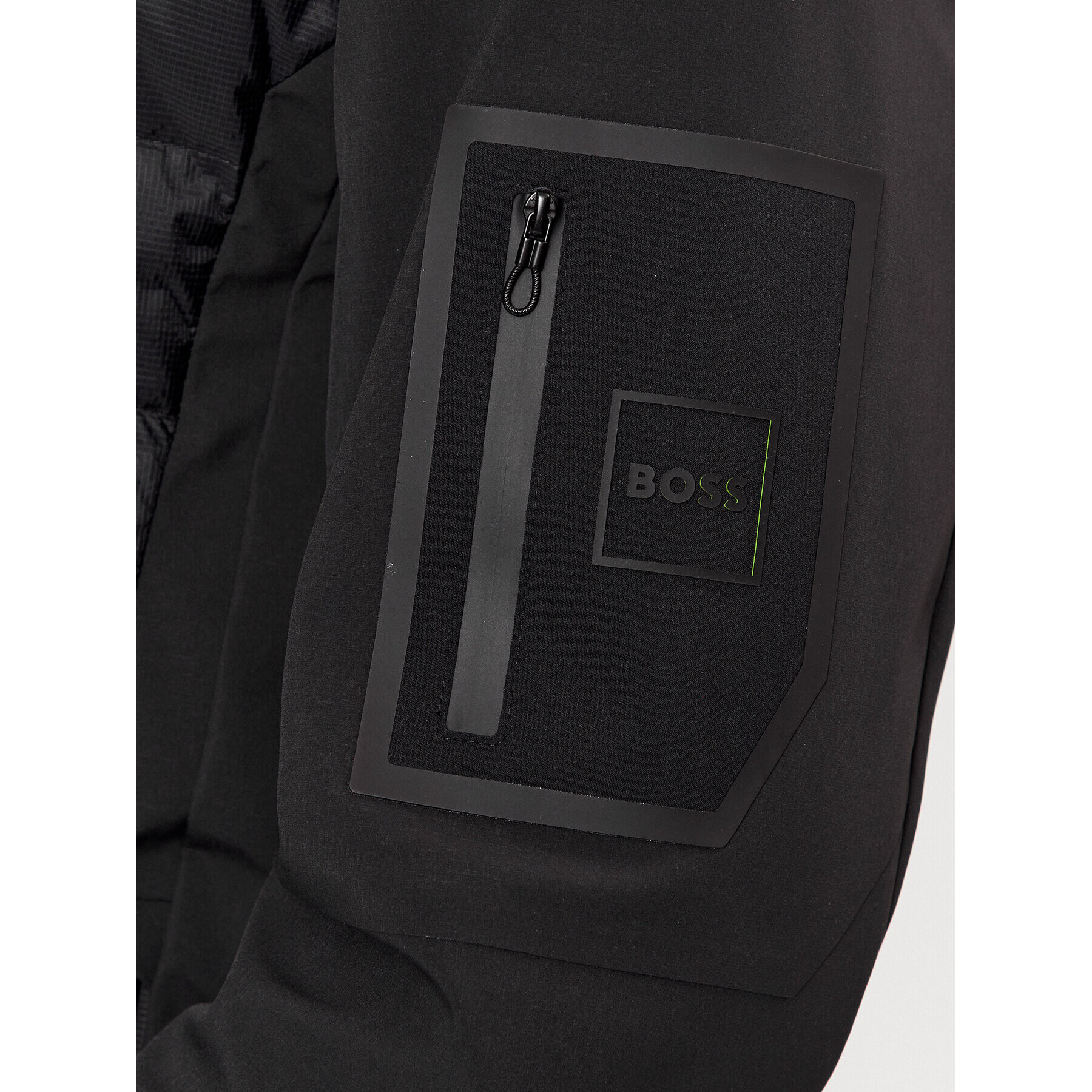 Boss Пухено яке J_Solana 50501448 Черен Regular Fit - Pepit.bg