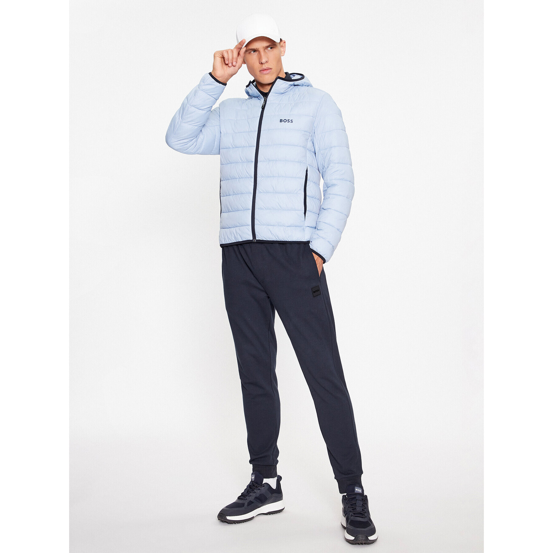 Boss Пухено яке J_Thor 50472472 Син Regular Fit - Pepit.bg