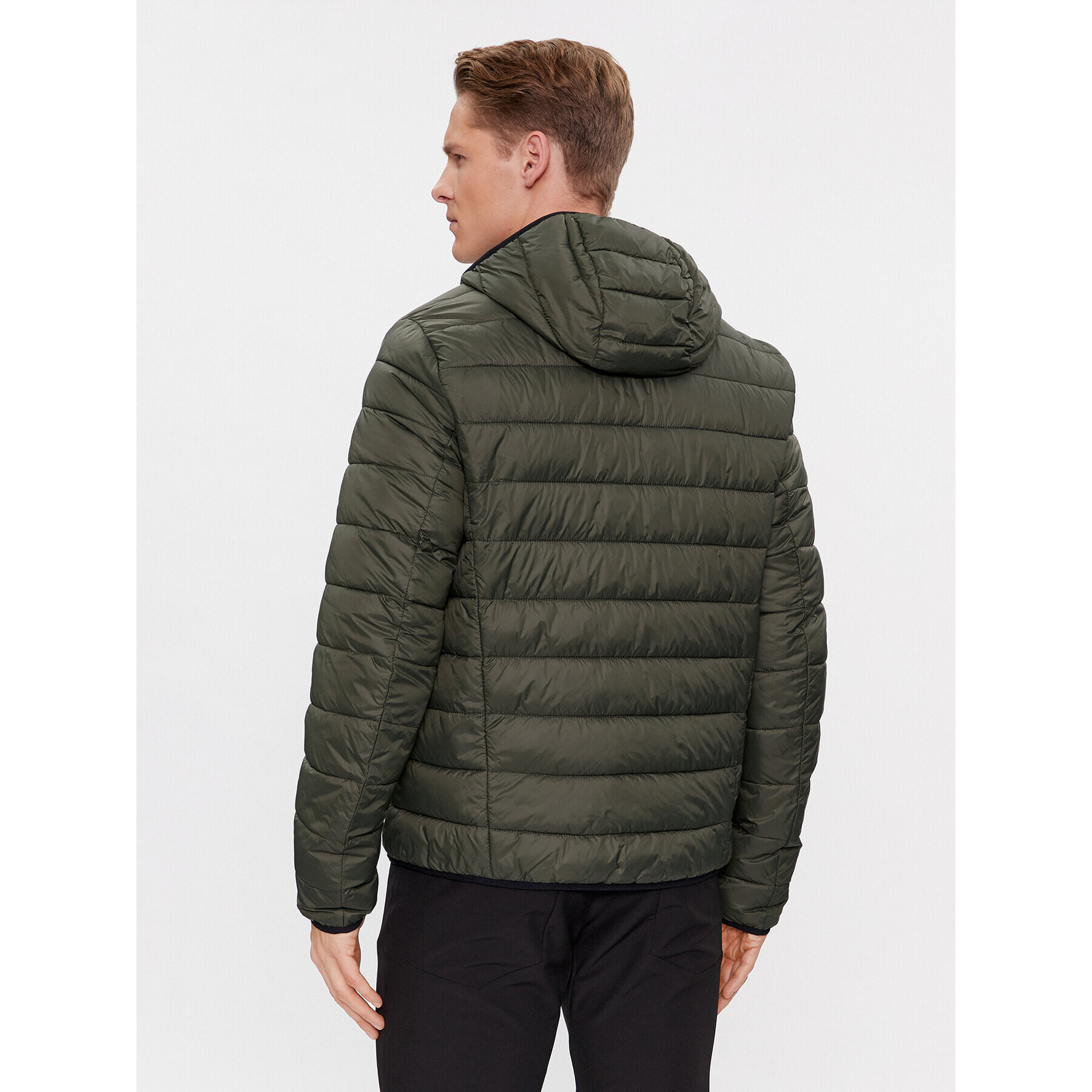 Boss Пухено яке J_Thor 50472472 Зелен Regular Fit - Pepit.bg
