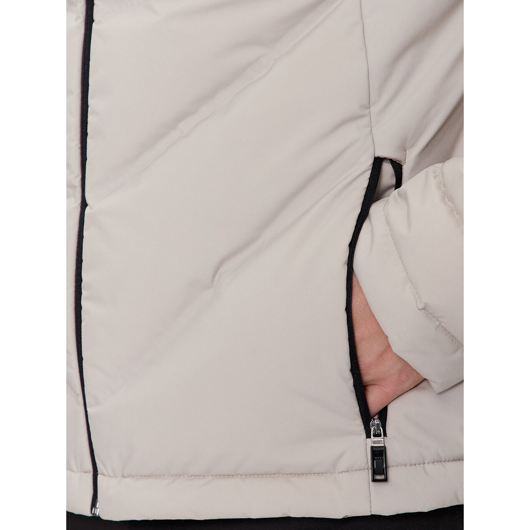 Boss Пухено яке J_Titanium 50505233 Бежов Regular Fit - Pepit.bg
