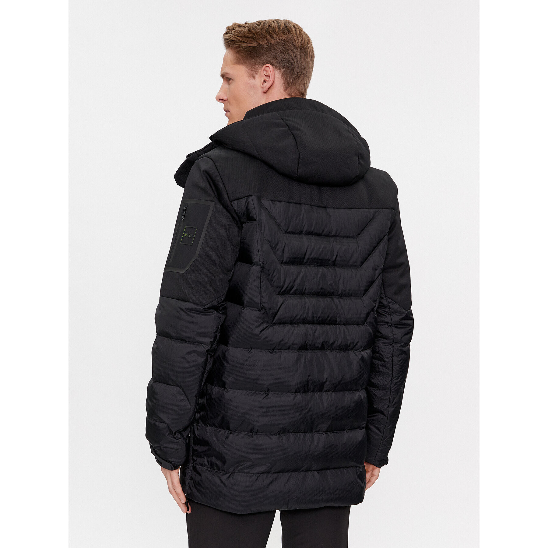Boss Пухено яке J_Zefiro2 50501608 Черен Regular Fit - Pepit.bg