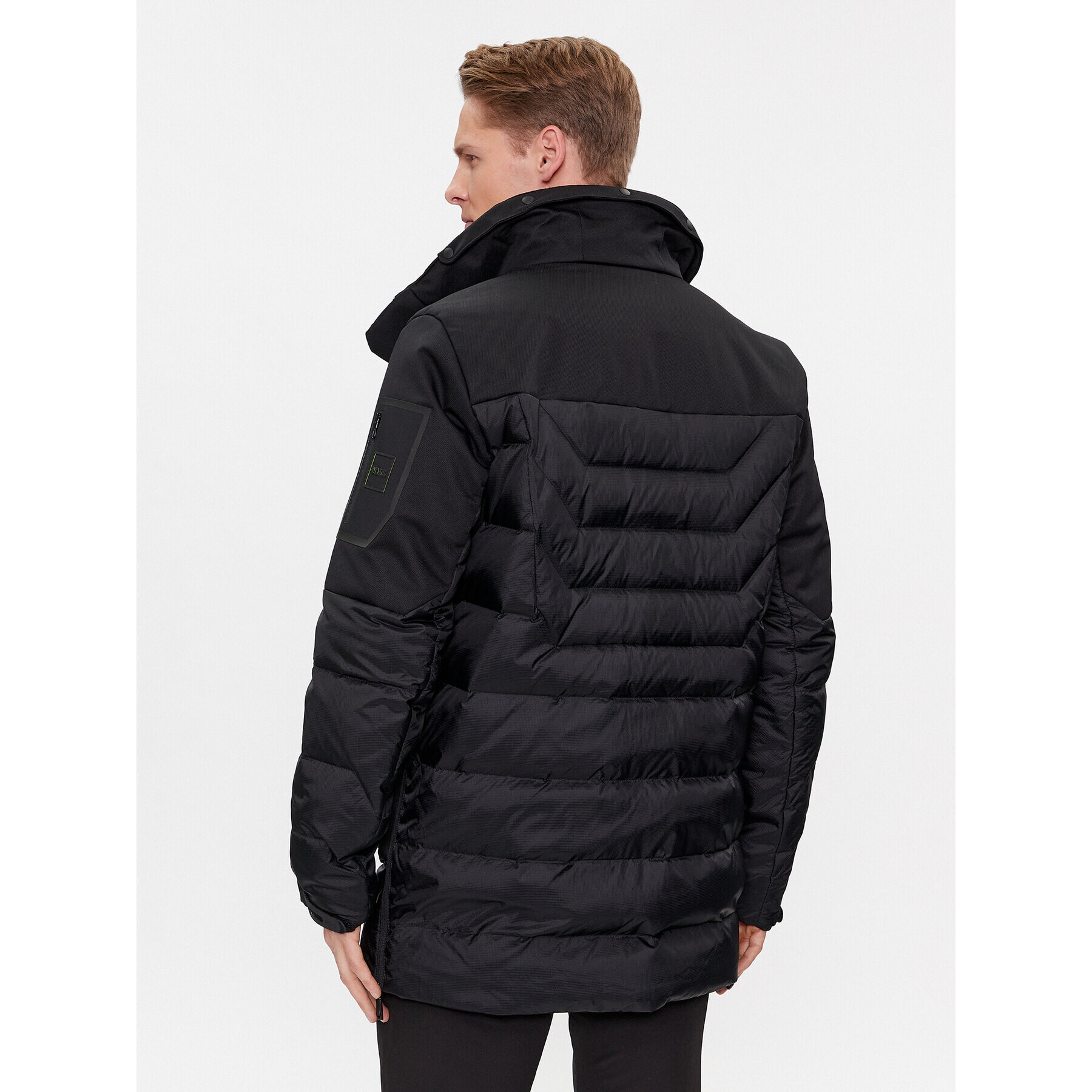 Boss Пухено яке J_Zefiro2 50501608 Черен Regular Fit - Pepit.bg