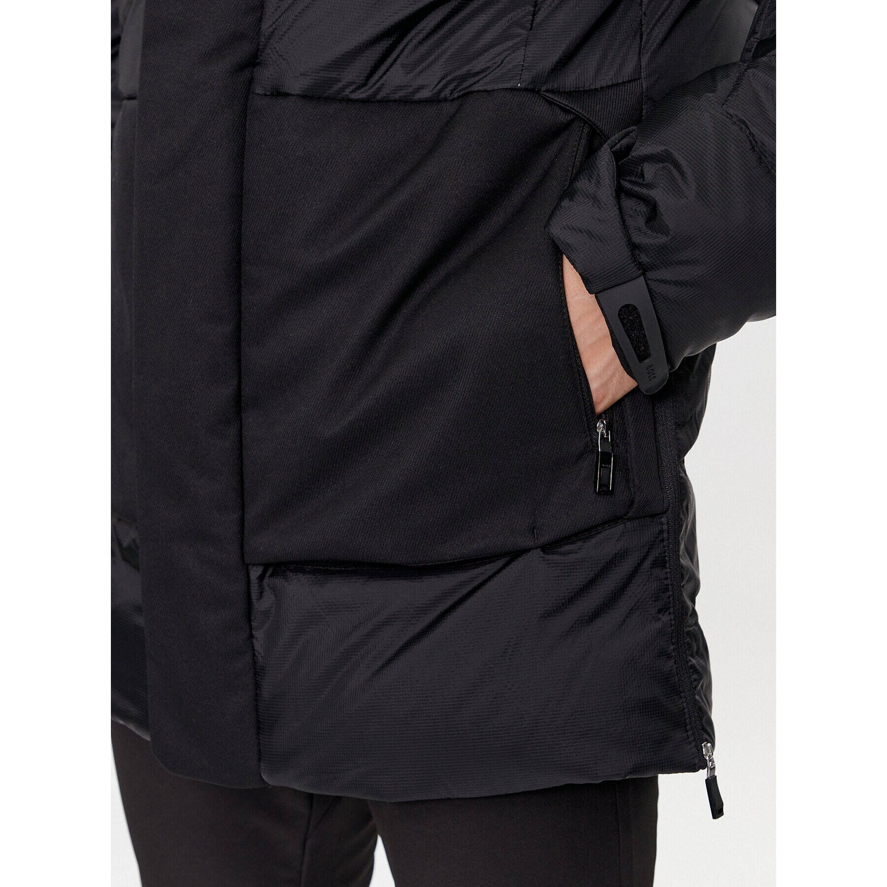 Boss Пухено яке J_Zefiro2 50501608 Черен Regular Fit - Pepit.bg