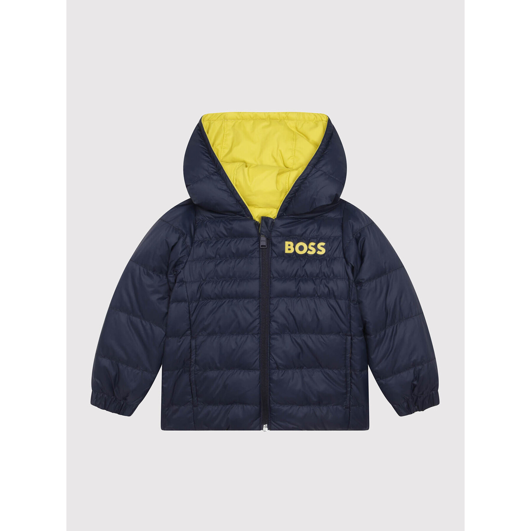 Boss Пухено яке J06254 M Жълт Regular Fit - Pepit.bg