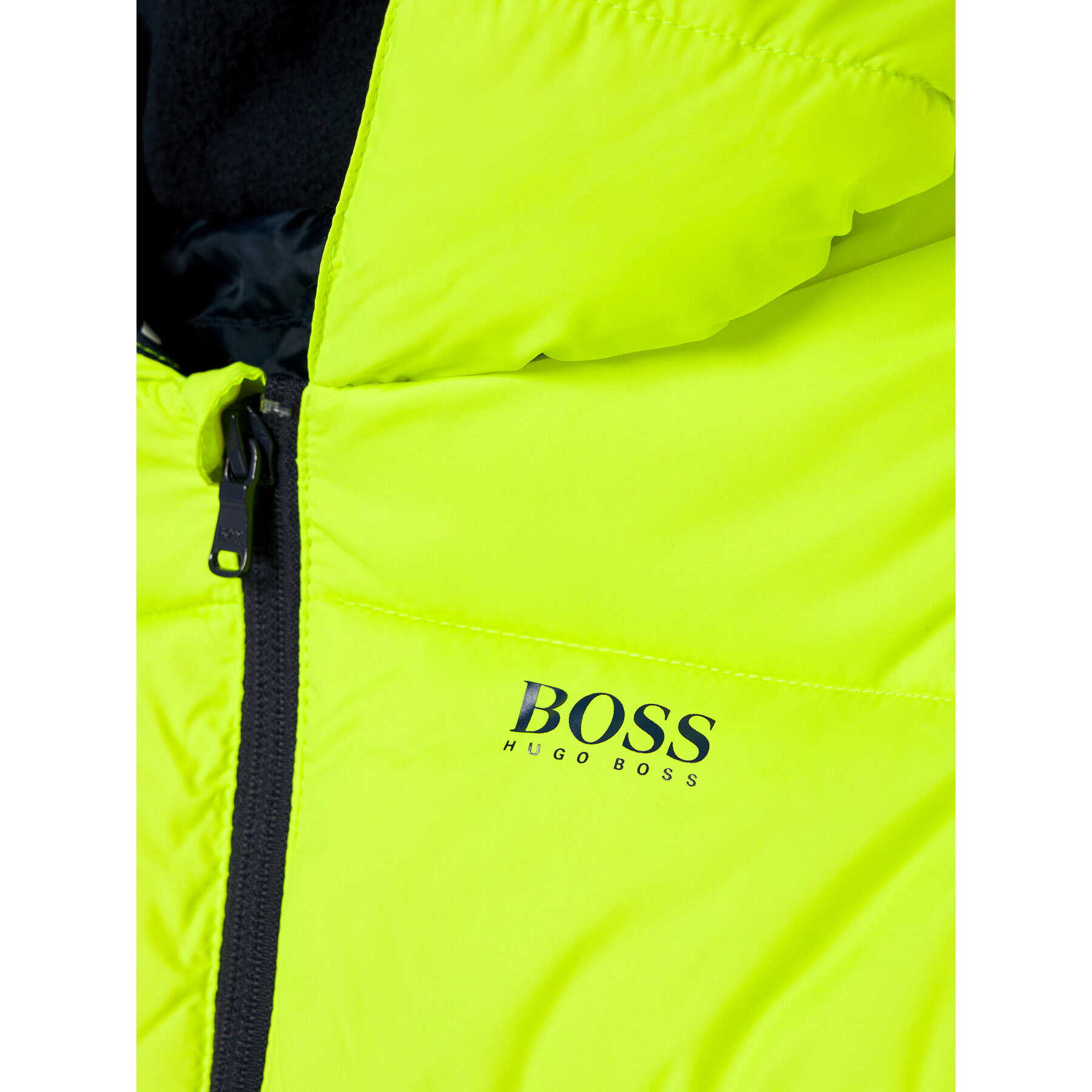 Boss Пухено яке J26417 S Зелен Regular Fit - Pepit.bg