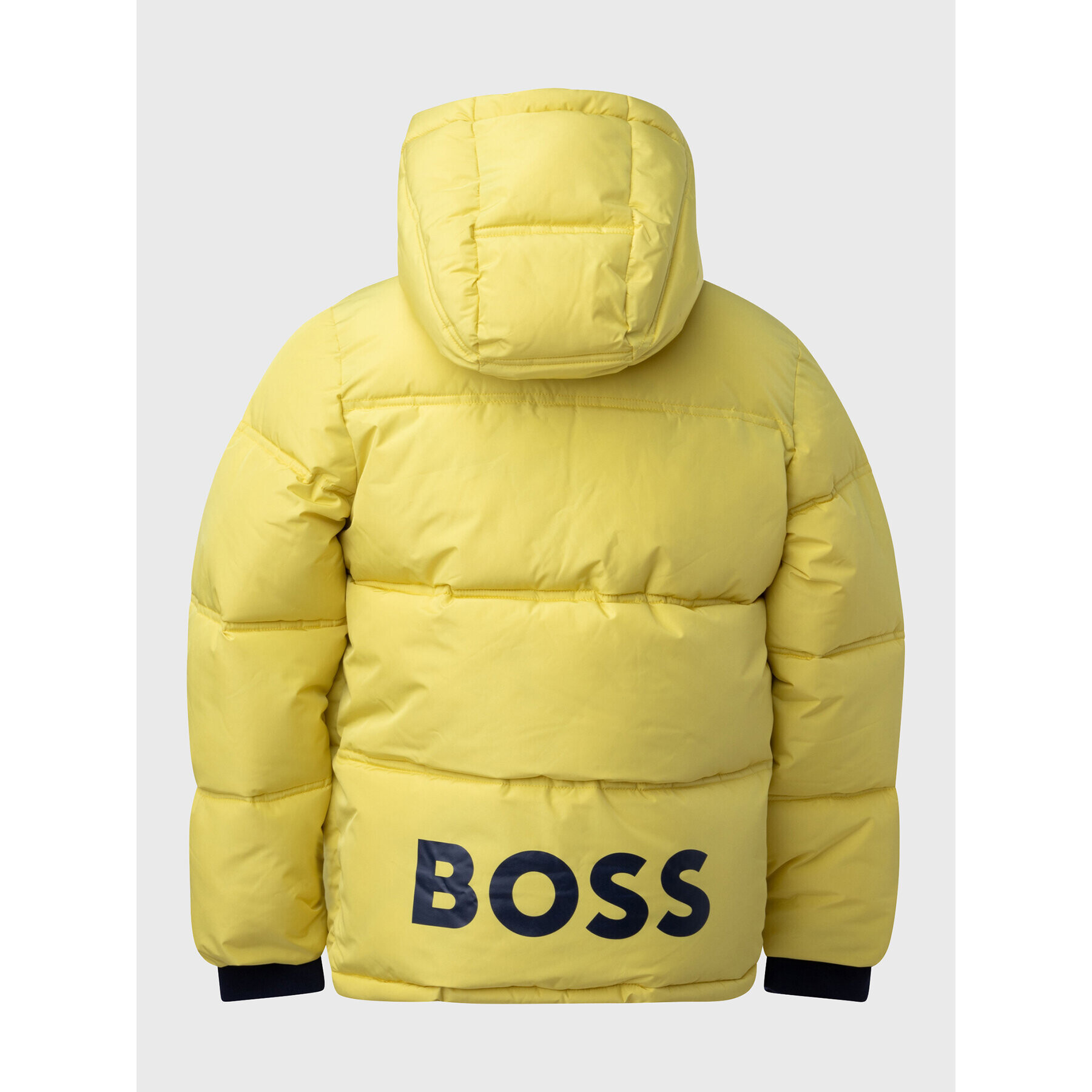 Boss Пухено яке J26488 S Жълт Regular Fit - Pepit.bg