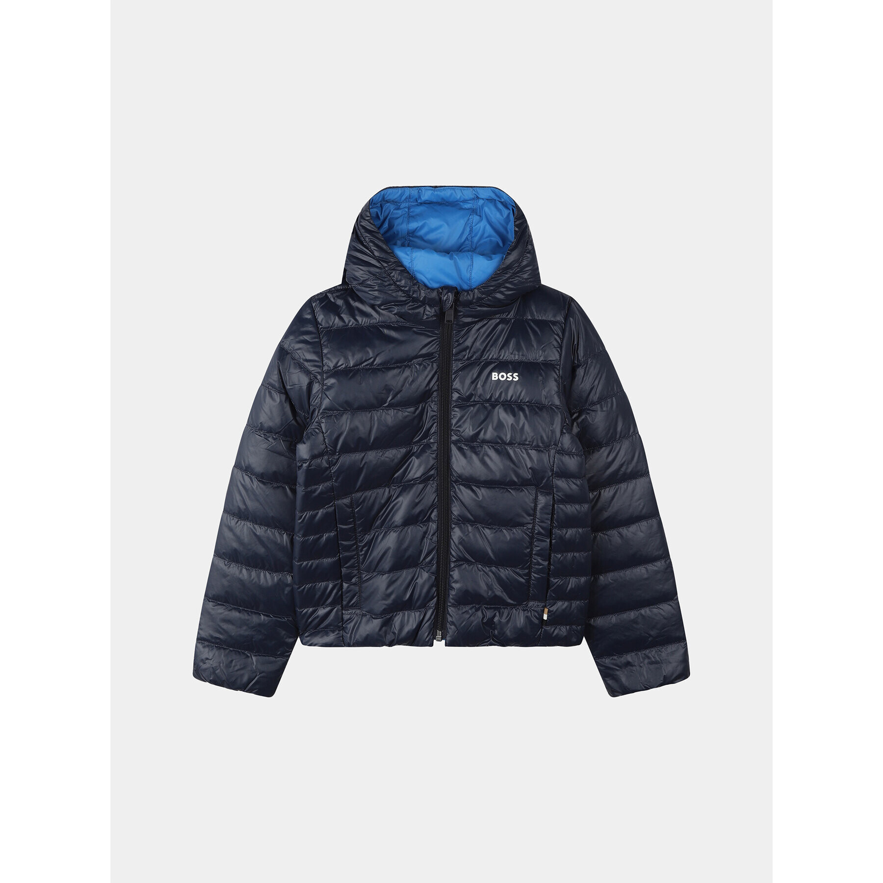 Boss Пухено яке J26516 D Тъмносин Regular Fit - Pepit.bg