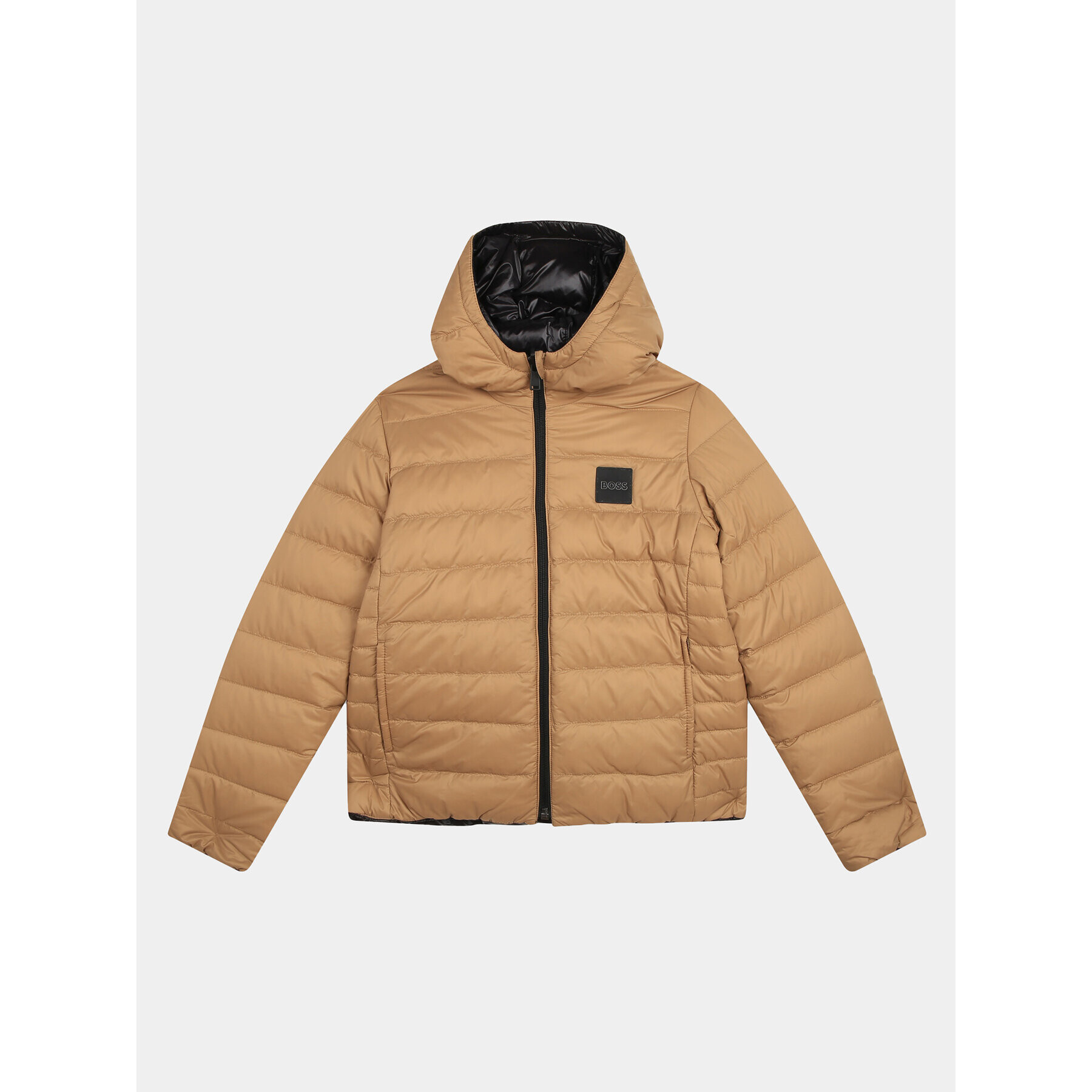 Boss Пухено яке J26516 S Черен Regular Fit - Pepit.bg