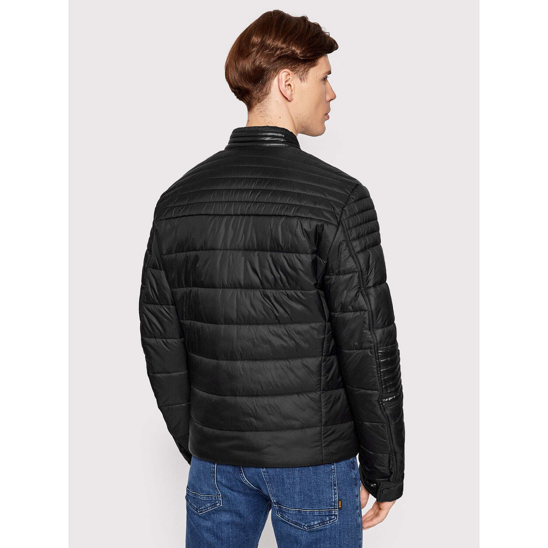 Boss Пухено яке Odiddy 50463967 Черен Regular Fit - Pepit.bg