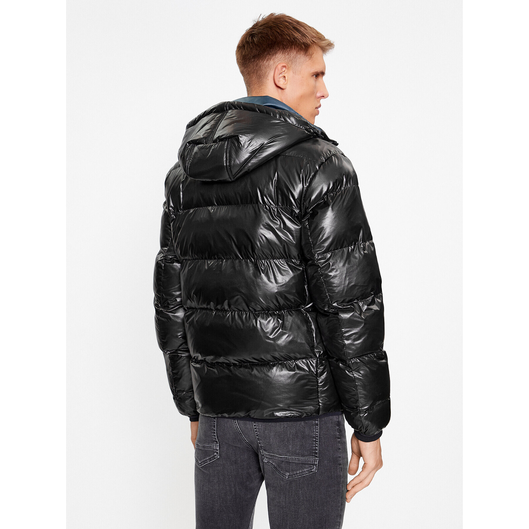 Boss Пухено яке Okobra 50498234 Черен Regular Fit - Pepit.bg