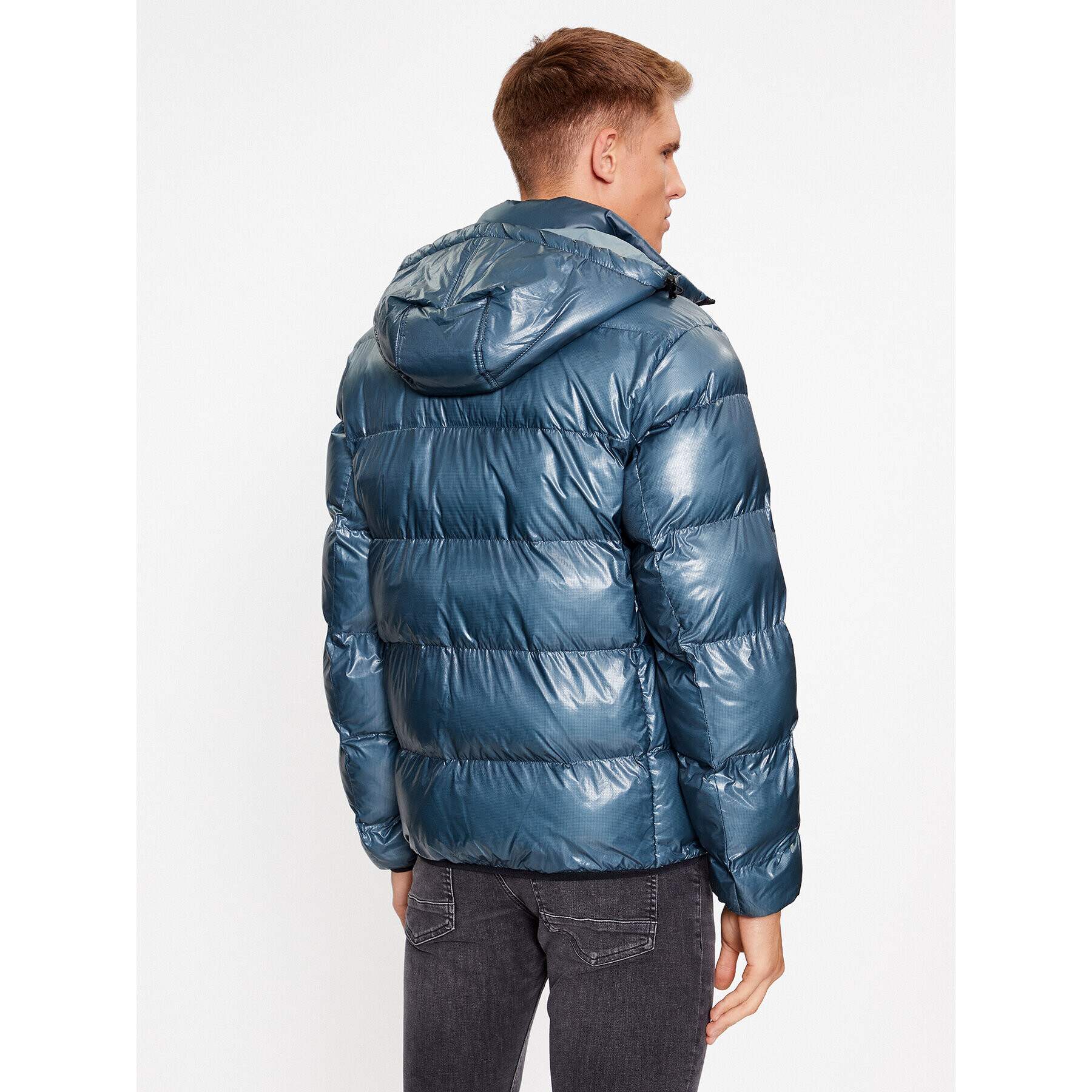Boss Пухено яке Okobra 50498234 Зелен Regular Fit - Pepit.bg