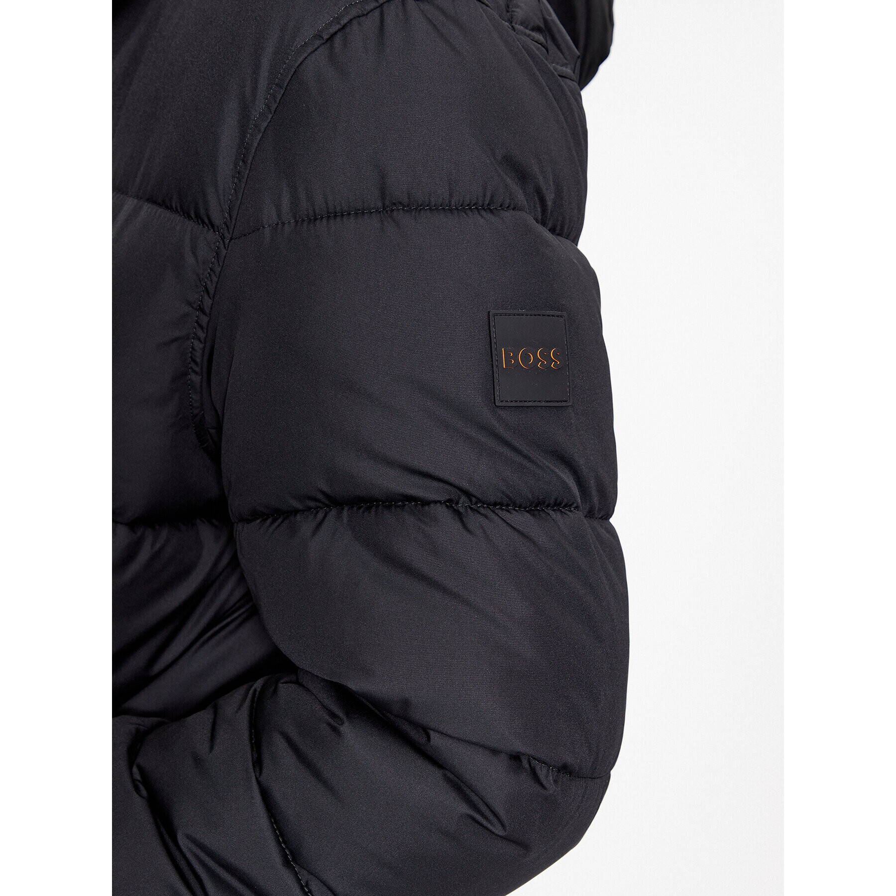 Boss Пухено яке Omaris 50499542 Черен Regular Fit - Pepit.bg