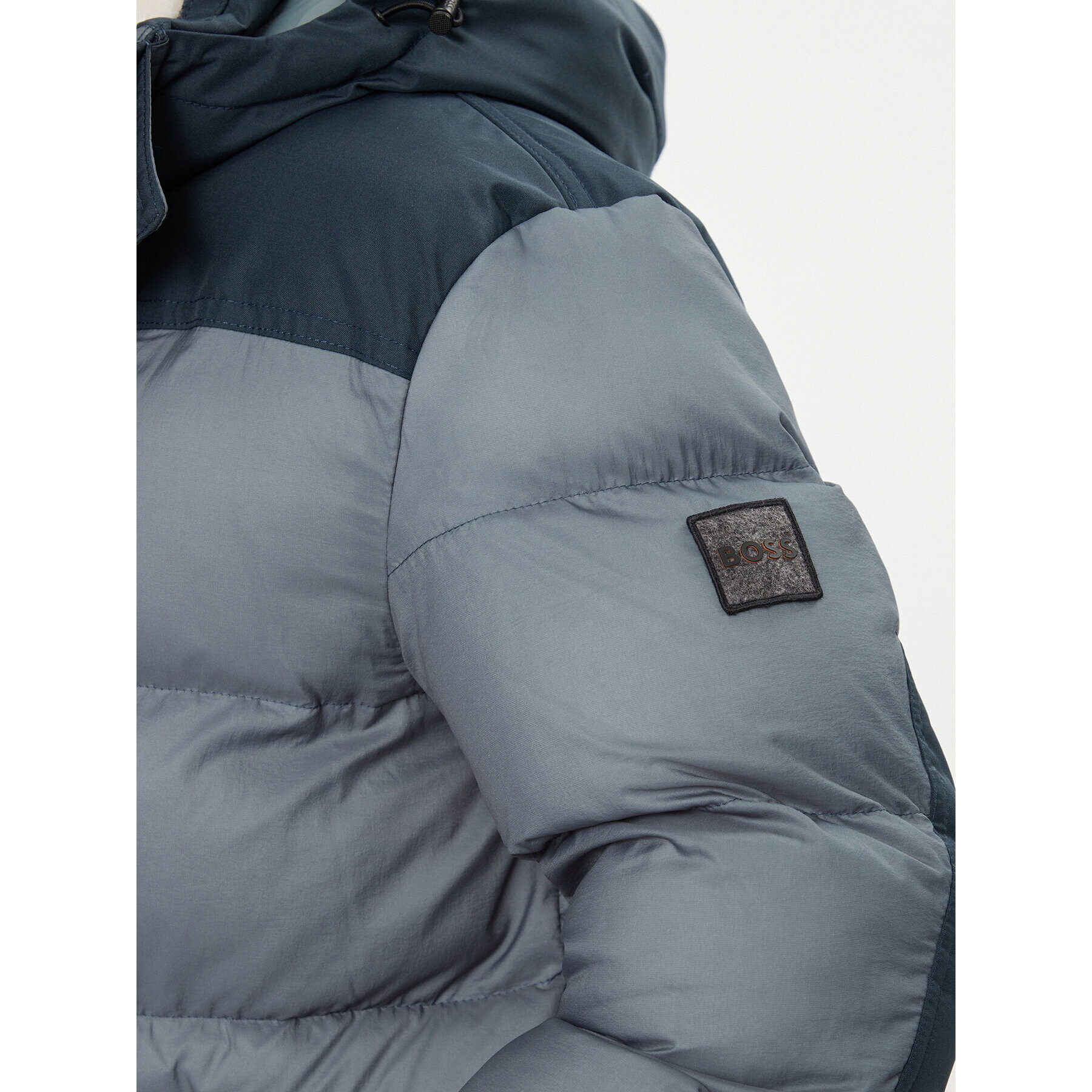 Boss Пухено яке Oneon-W 50498224 Син Relaxed Fit - Pepit.bg