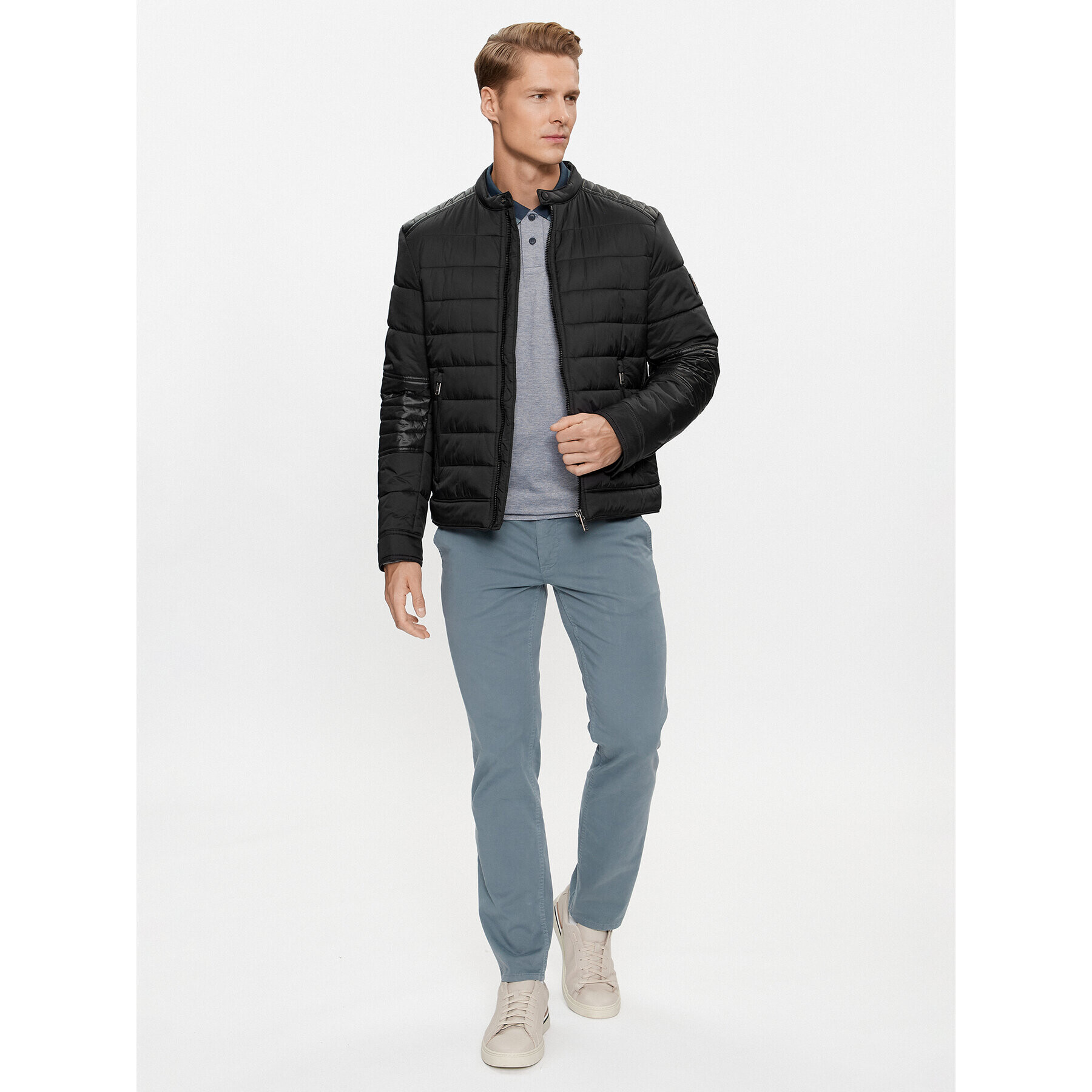 Boss Пухено яке Orace 50498609 Черен Regular Fit - Pepit.bg