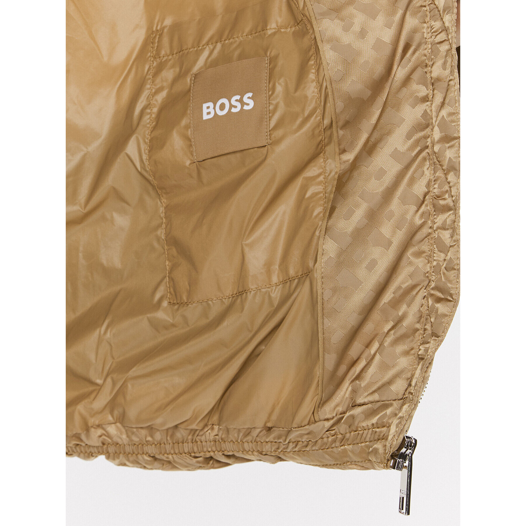 Boss Пухено яке Paxe 50498776 Бежов Relaxed Fit - Pepit.bg