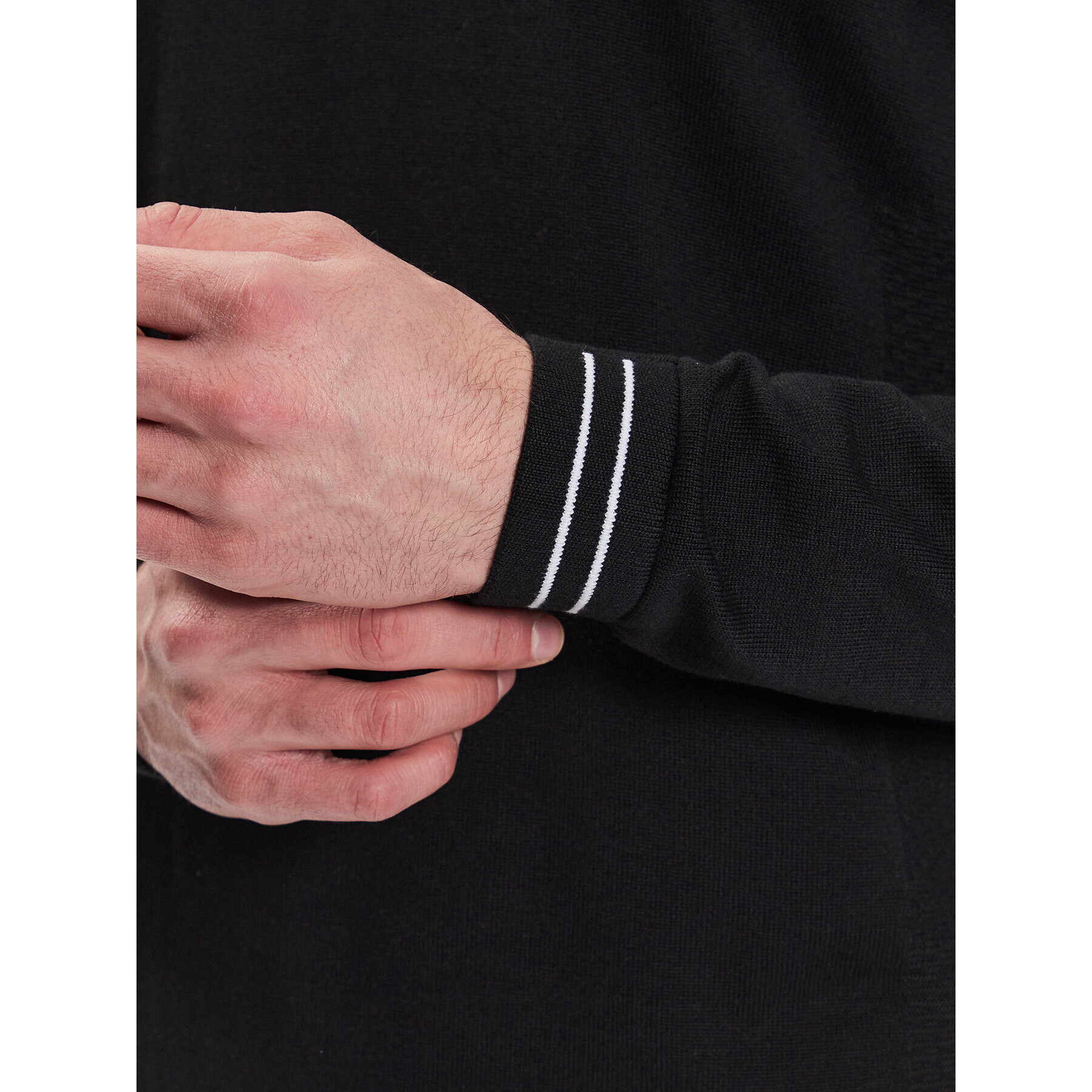 Boss Пуловер 50482399 Черен Regular Fit - Pepit.bg