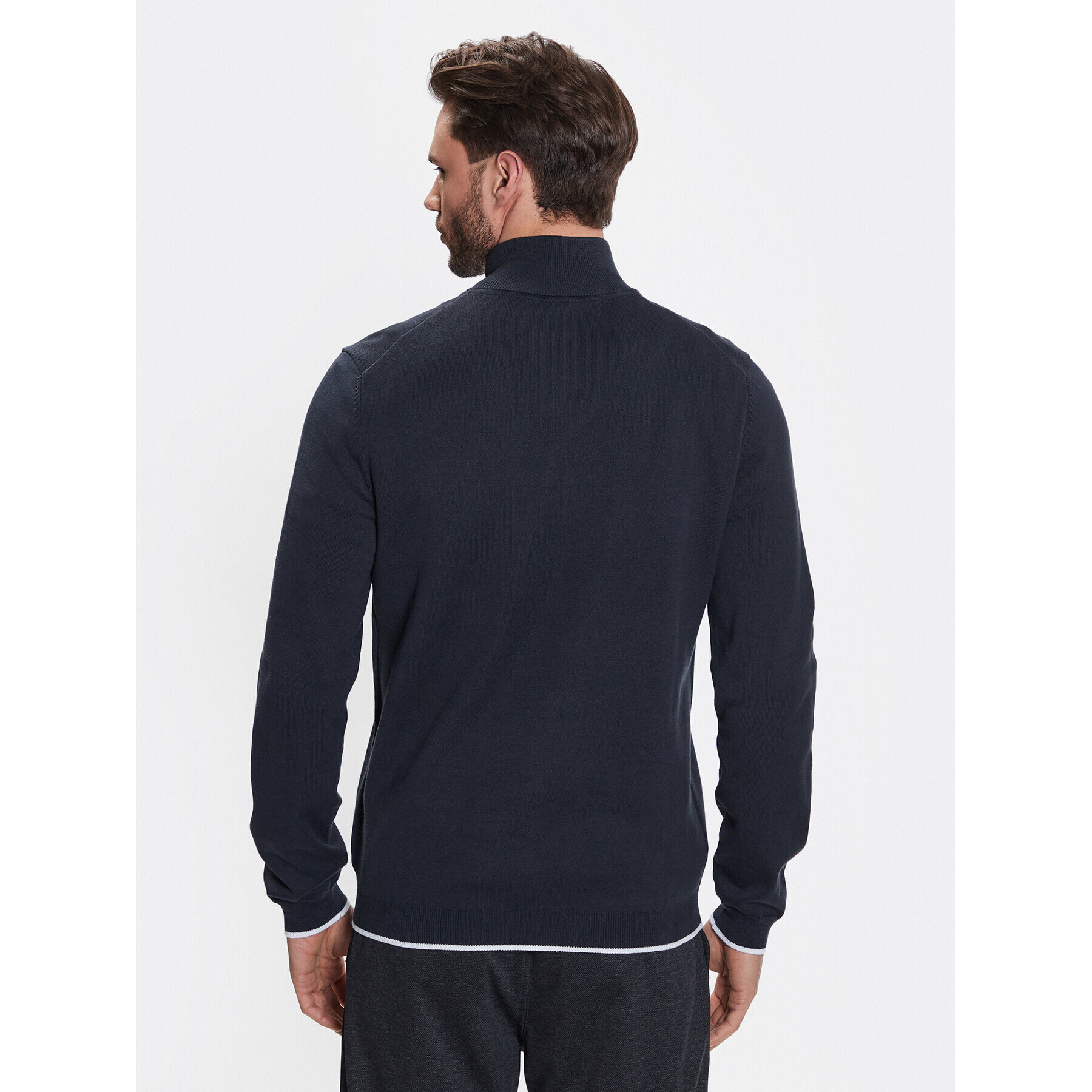 Boss Пуловер Zallo 50482403 Тъмносин Regular Fit - Pepit.bg
