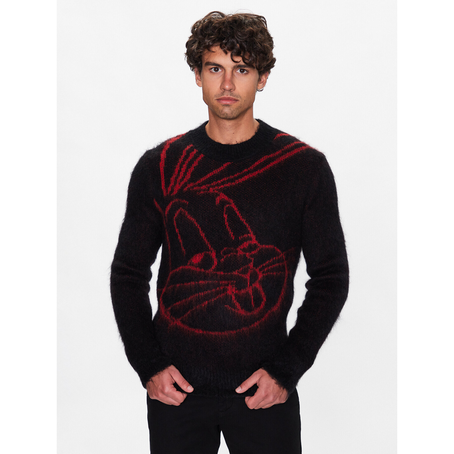 Boss Пуловер 50485235 Черен Regular Fit - Pepit.bg