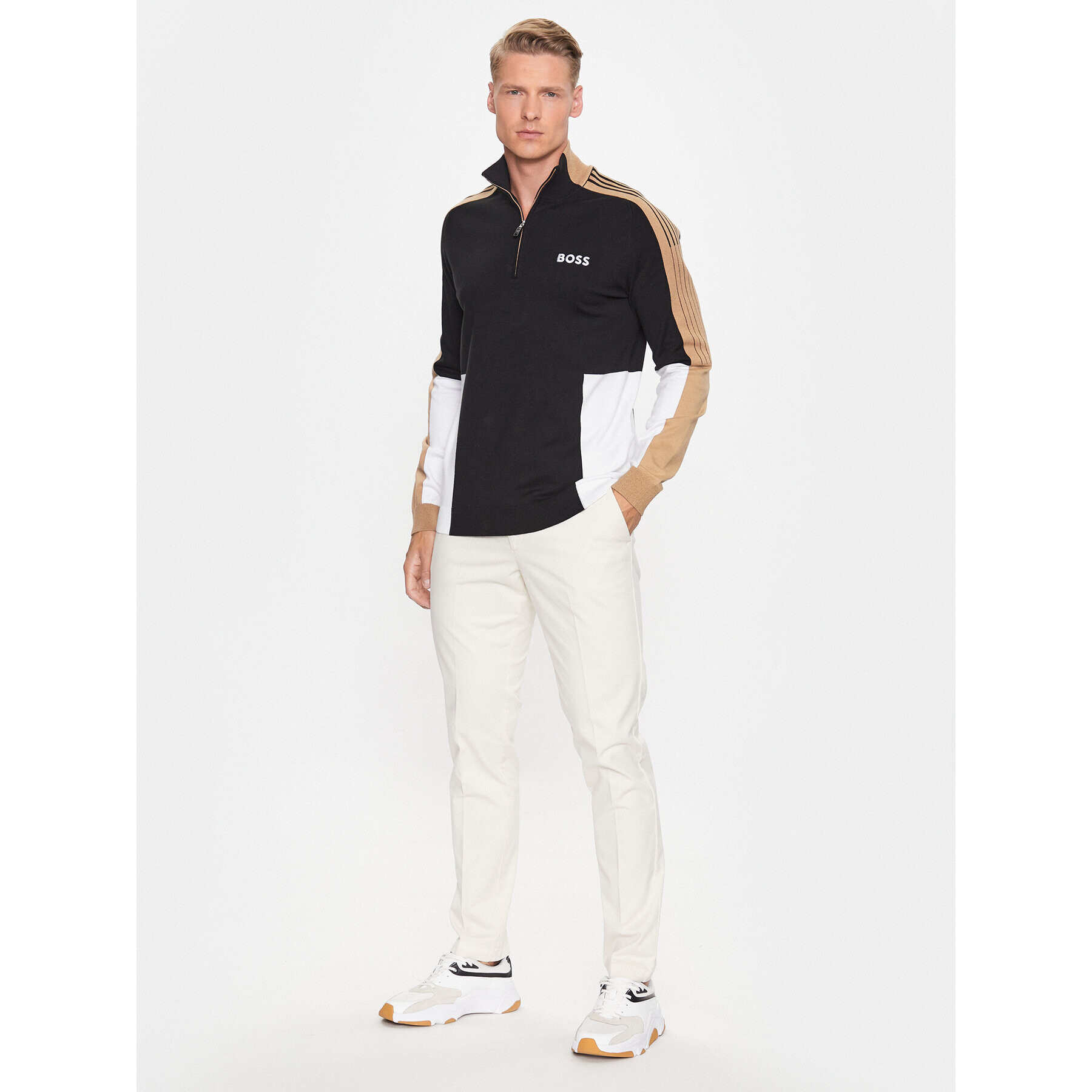 Boss Пуловер 50493769 Черен Regular Fit - Pepit.bg
