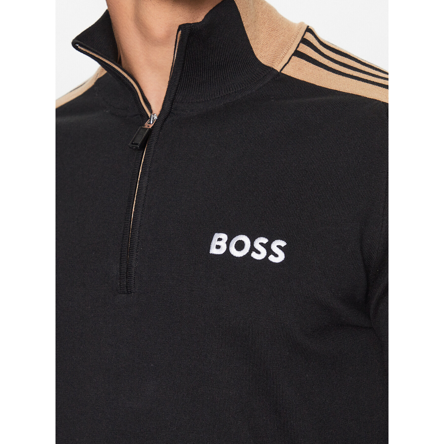 Boss Пуловер 50493769 Черен Regular Fit - Pepit.bg