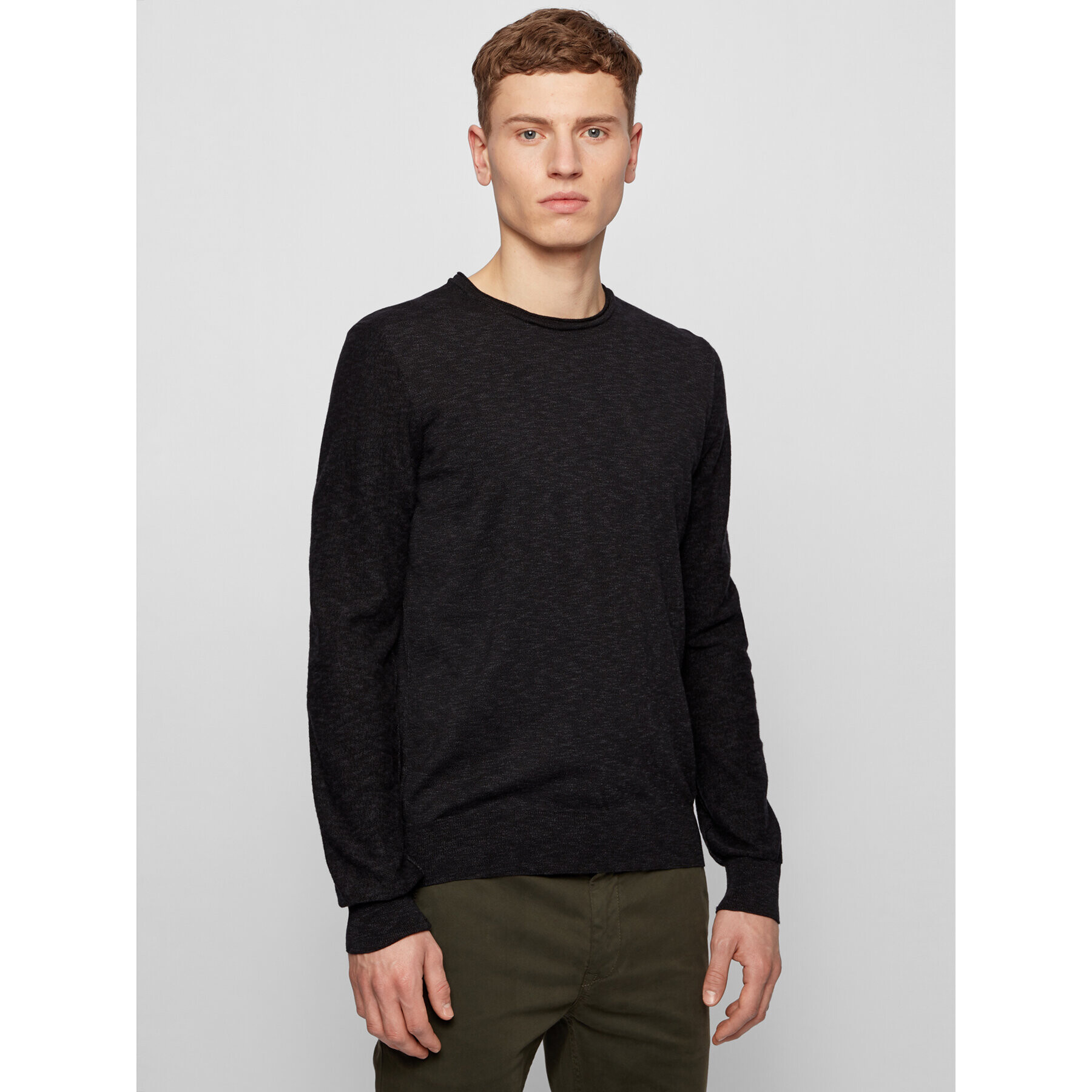 Boss Пуловер Amiox 50443391 Черен Slim Fit - Pepit.bg