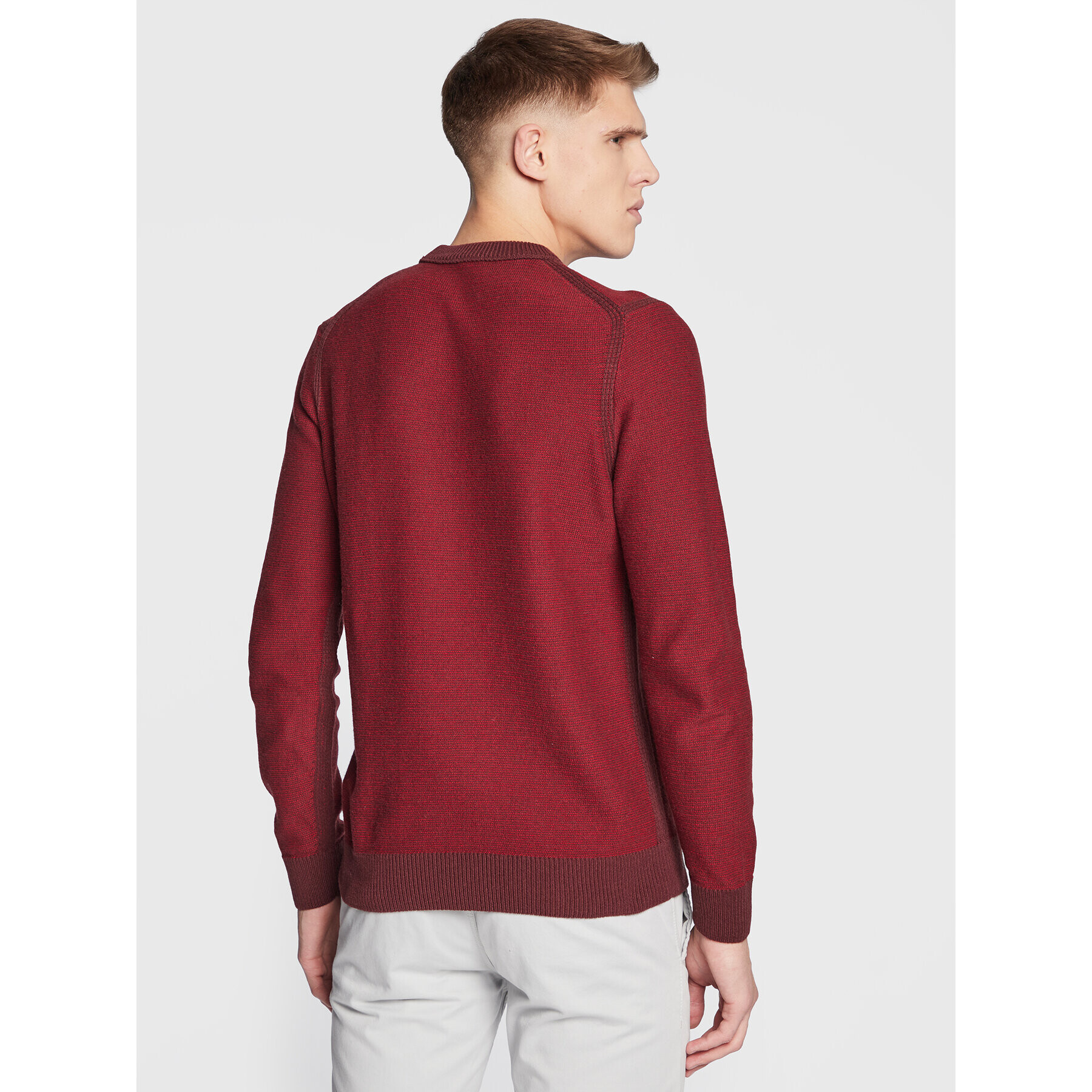 Boss Пуловер Amodoro 50475860 Бордо Regular Fit - Pepit.bg