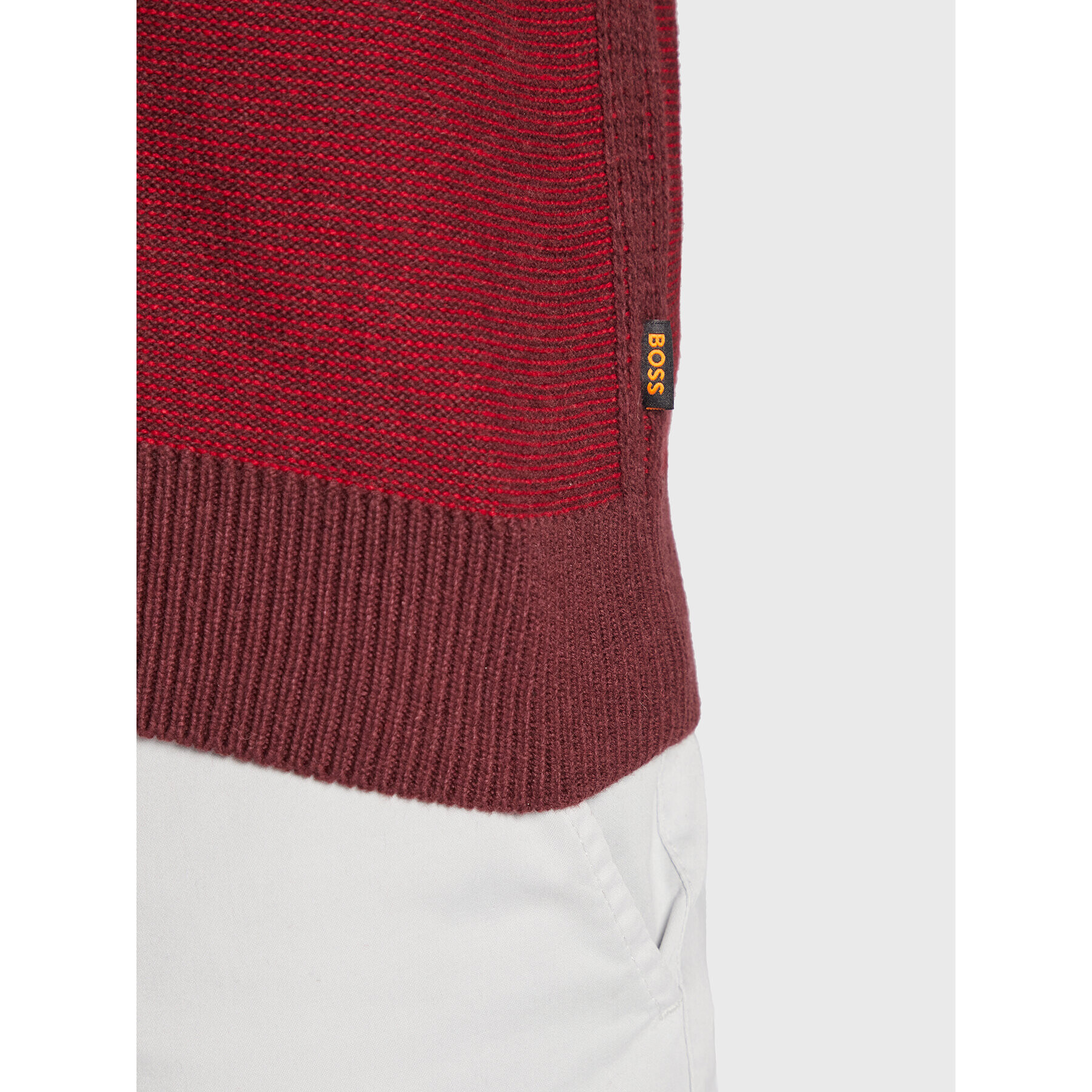 Boss Пуловер Amodoro 50475860 Бордо Regular Fit - Pepit.bg