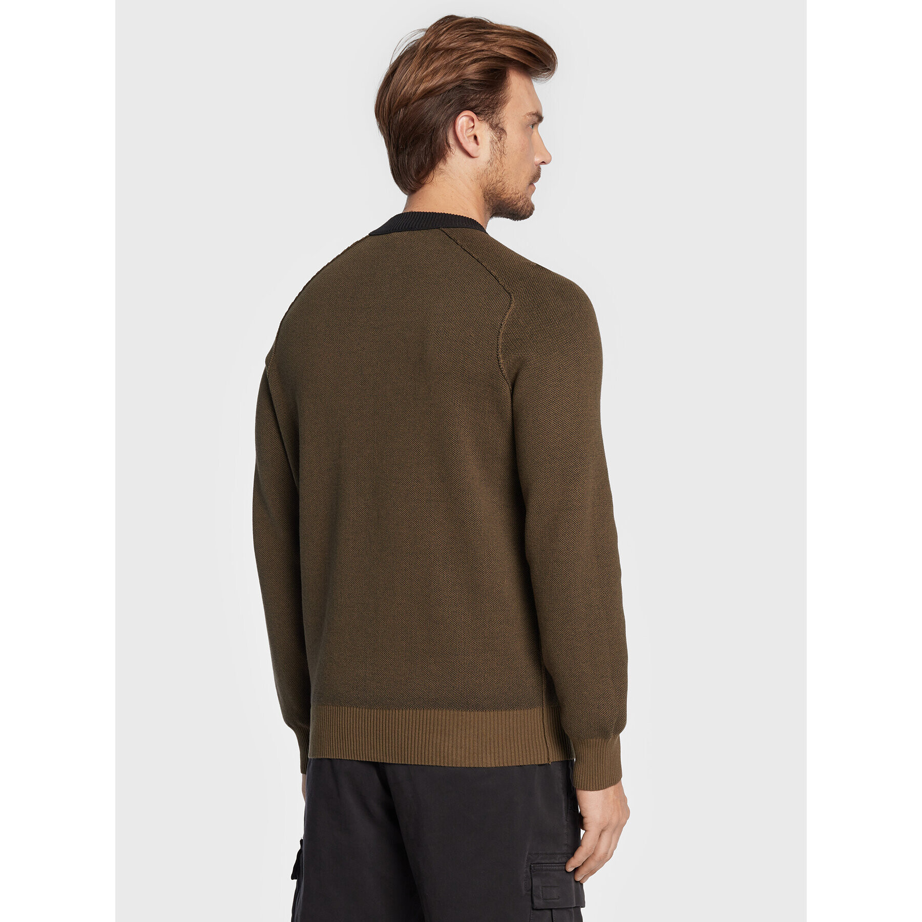 Boss Пуловер Asave 50474884 Зелен Regular Fit - Pepit.bg
