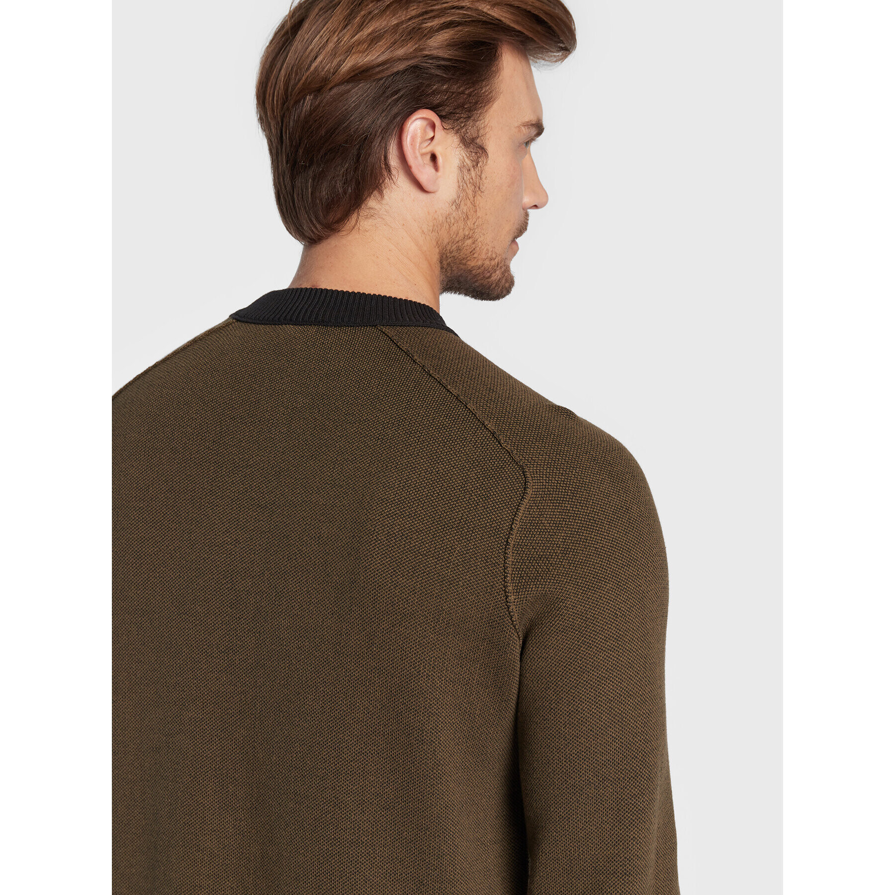 Boss Пуловер Asave 50474884 Зелен Regular Fit - Pepit.bg