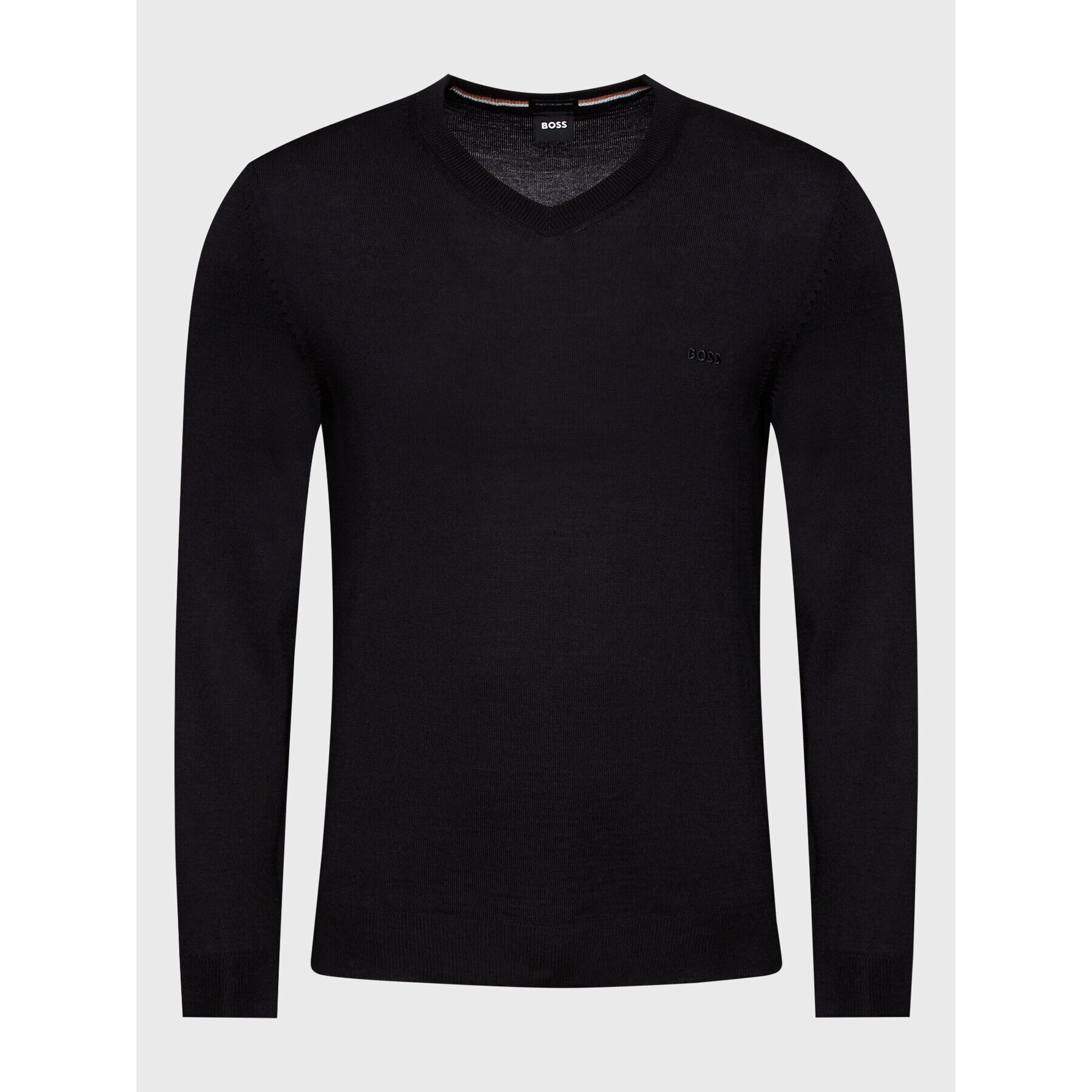 Boss Пуловер Baram-L 50476363 Черен Regular Fit - Pepit.bg