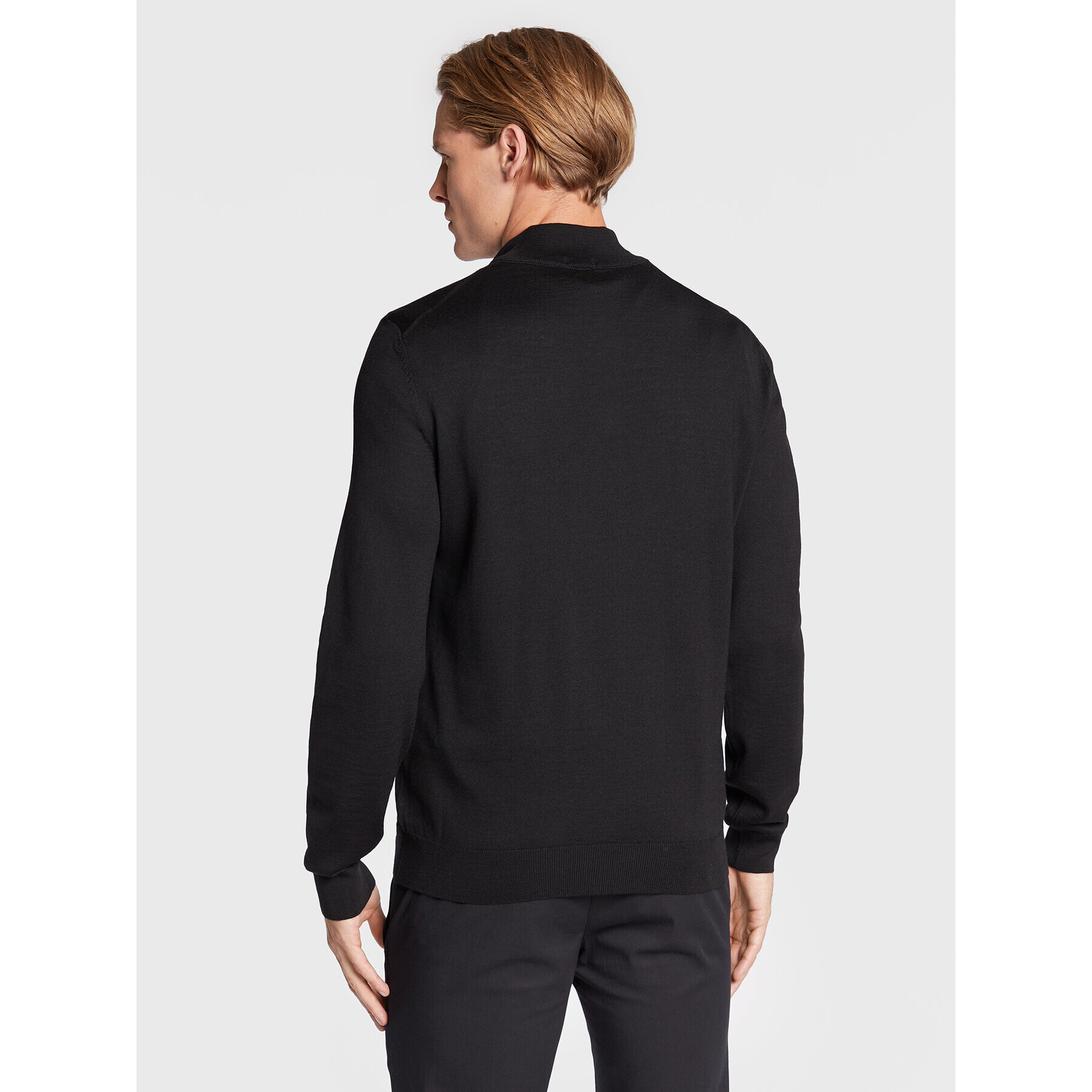 Boss Пуловер Benji-L 50476365 Черен Regular Fit - Pepit.bg