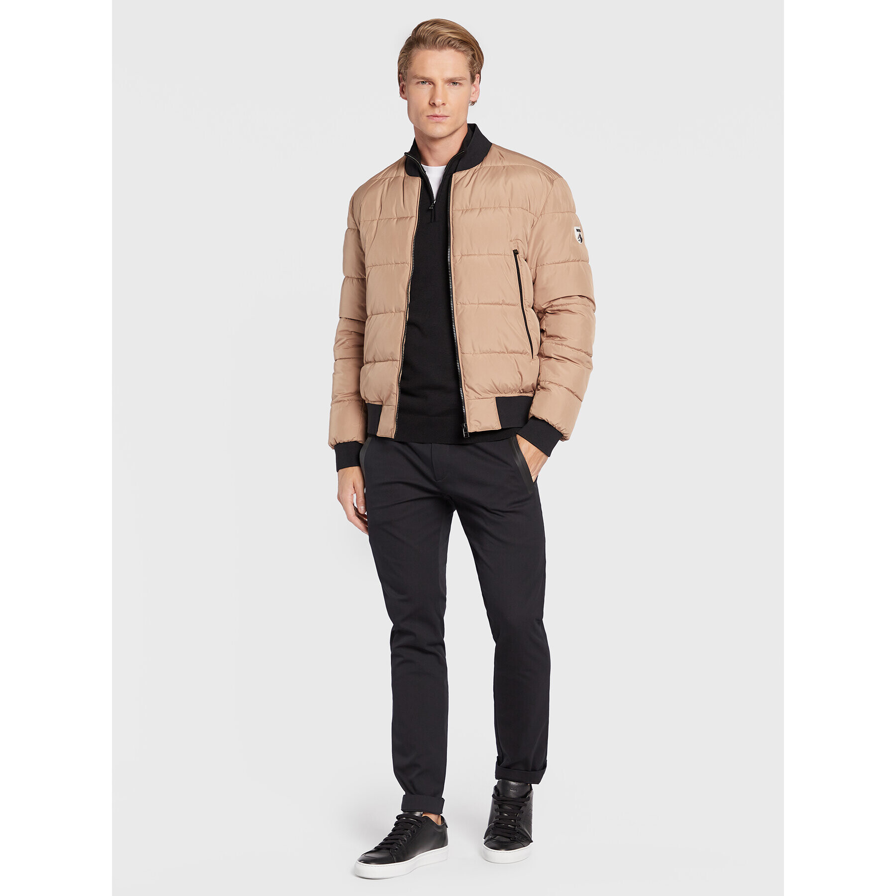 Boss Пуловер Benji-L 50476365 Черен Regular Fit - Pepit.bg