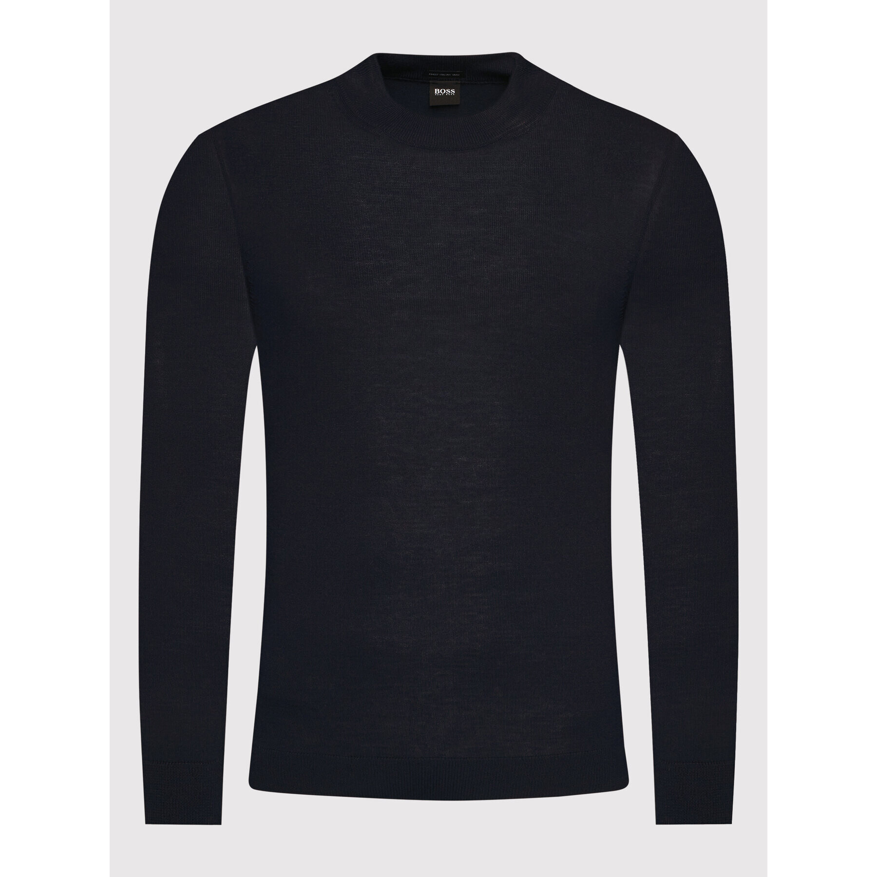 Boss Пуловер Bjarno 50416987 Тъмносин Regular Fit - Pepit.bg