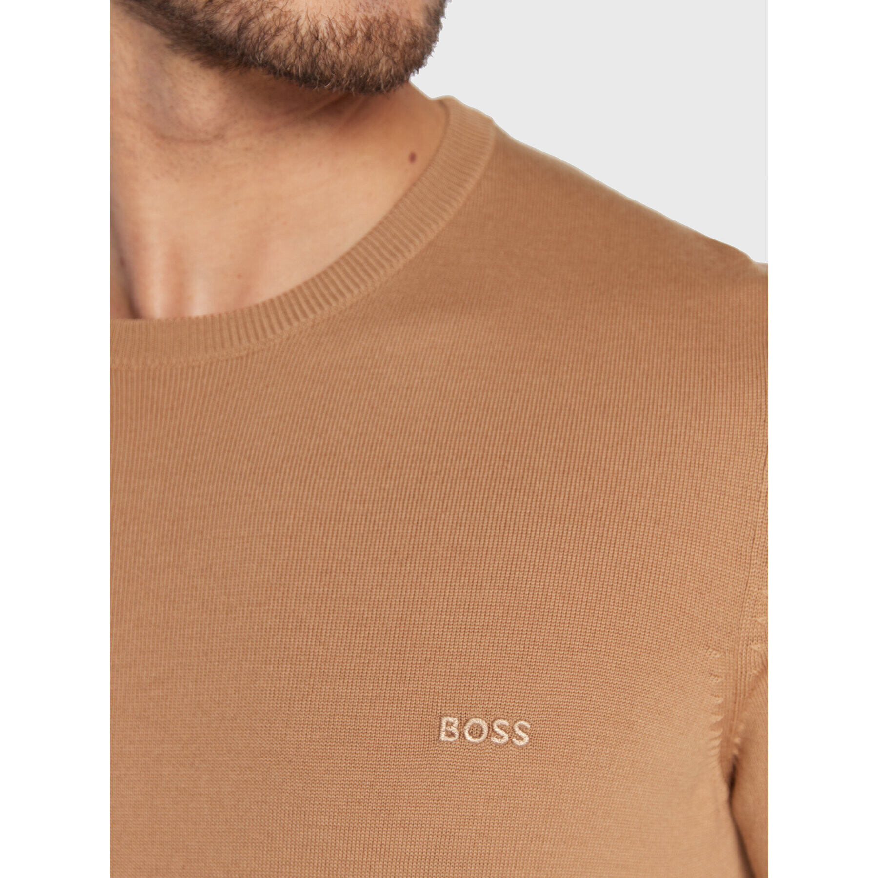 Boss Пуловер Botto-L 50476364 Бежов Regular Fit - Pepit.bg