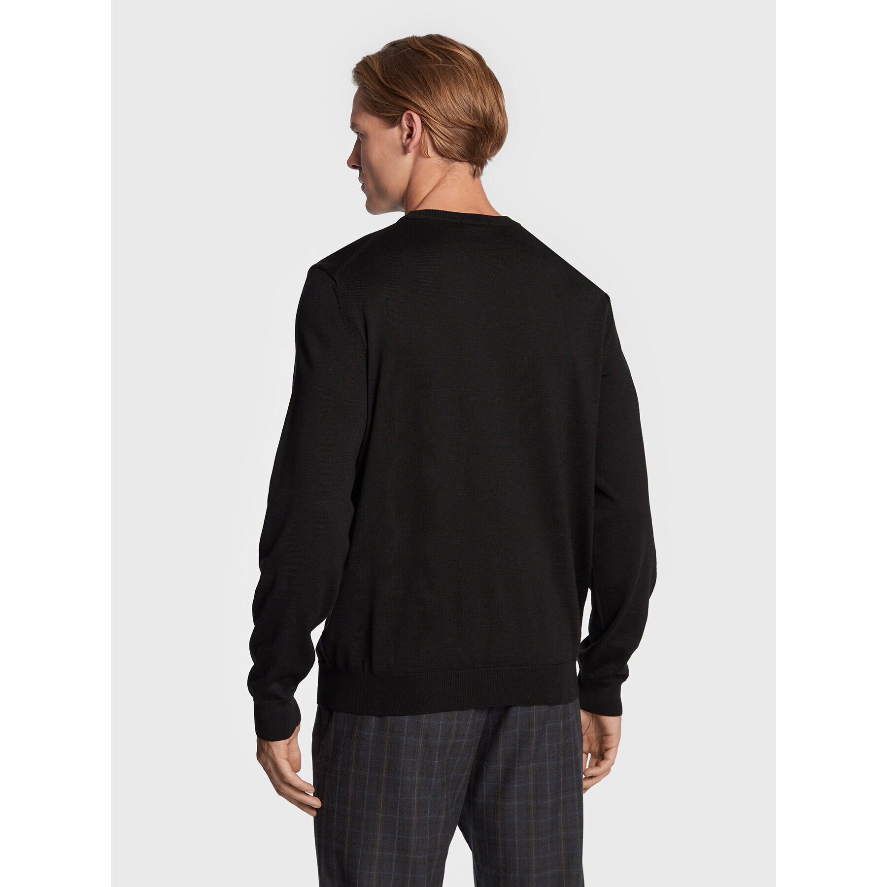 Boss Пуловер Botto-L 50476364 Черен Regular Fit - Pepit.bg