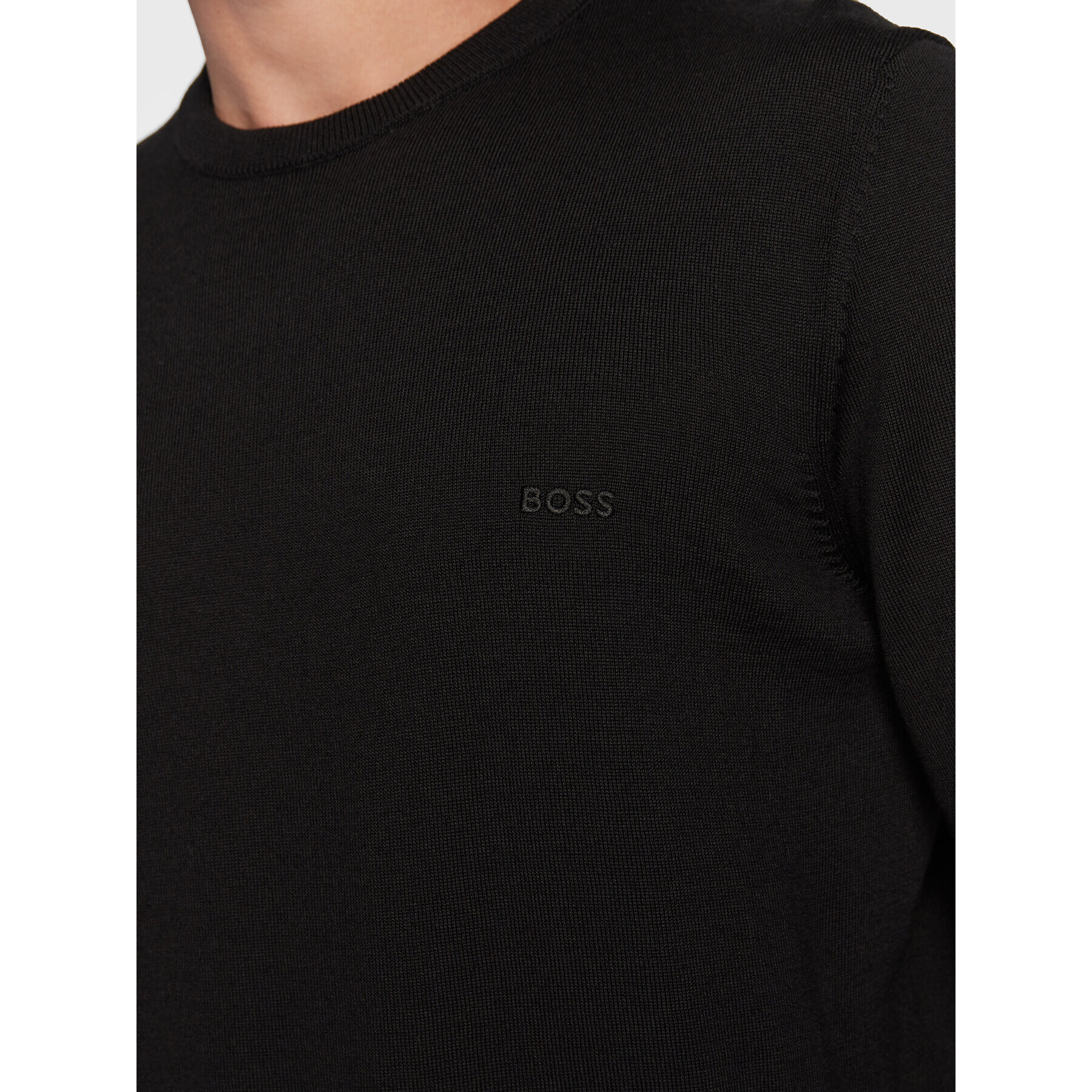 Boss Пуловер Botto-L 50476364 Черен Regular Fit - Pepit.bg