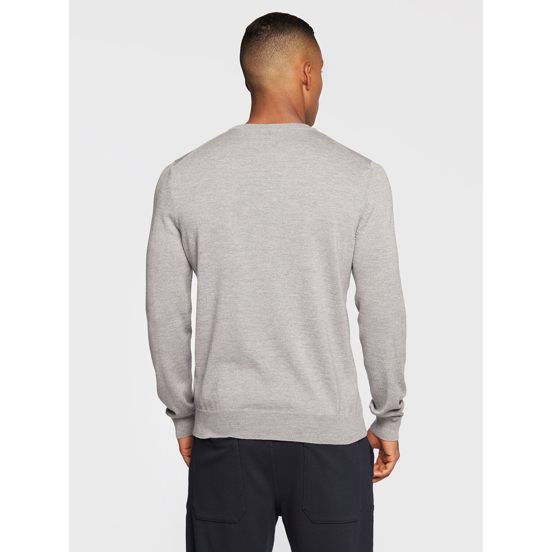 Boss Пуловер Botto-L 50476364 Сив Regular Fit - Pepit.bg