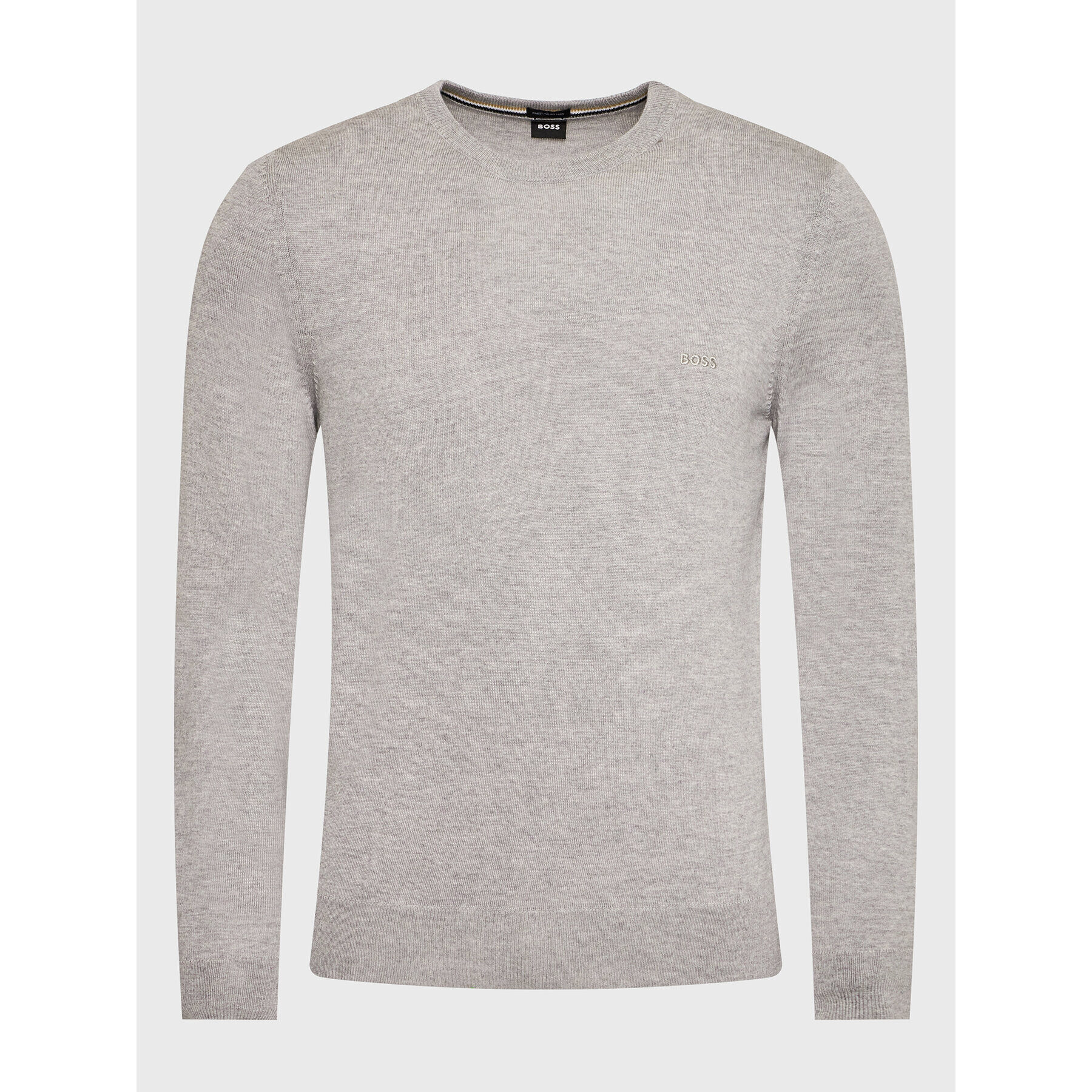 Boss Пуловер Botto-L 50476364 Сив Regular Fit - Pepit.bg