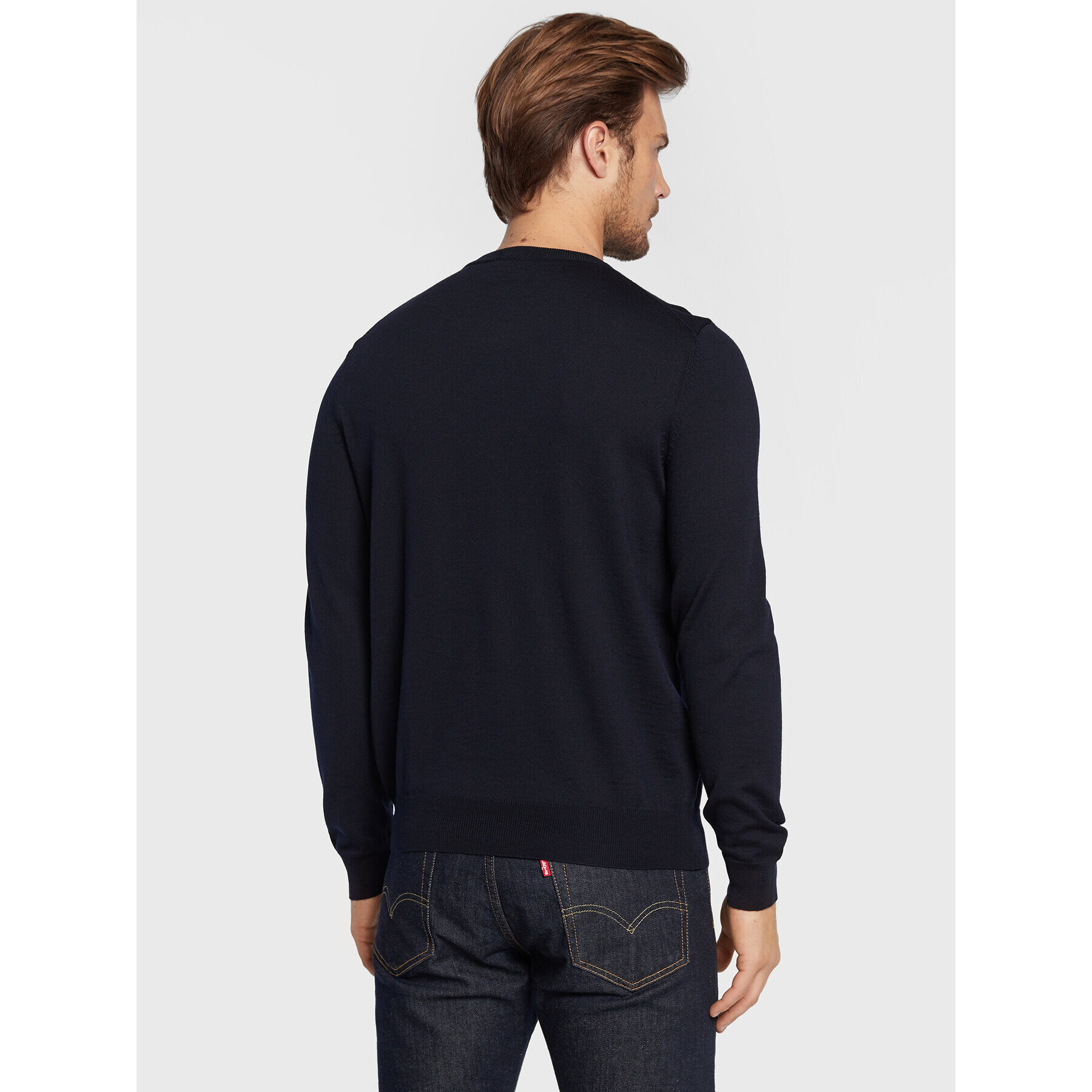 Boss Пуловер Botto-L 50476364 Тъмносин Regular Fit - Pepit.bg