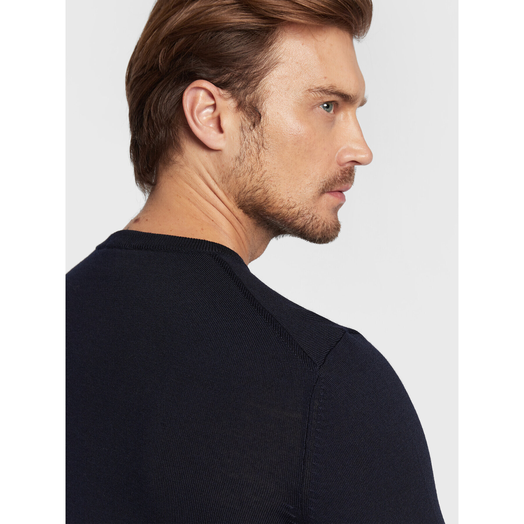 Boss Пуловер Botto-L 50476364 Тъмносин Regular Fit - Pepit.bg
