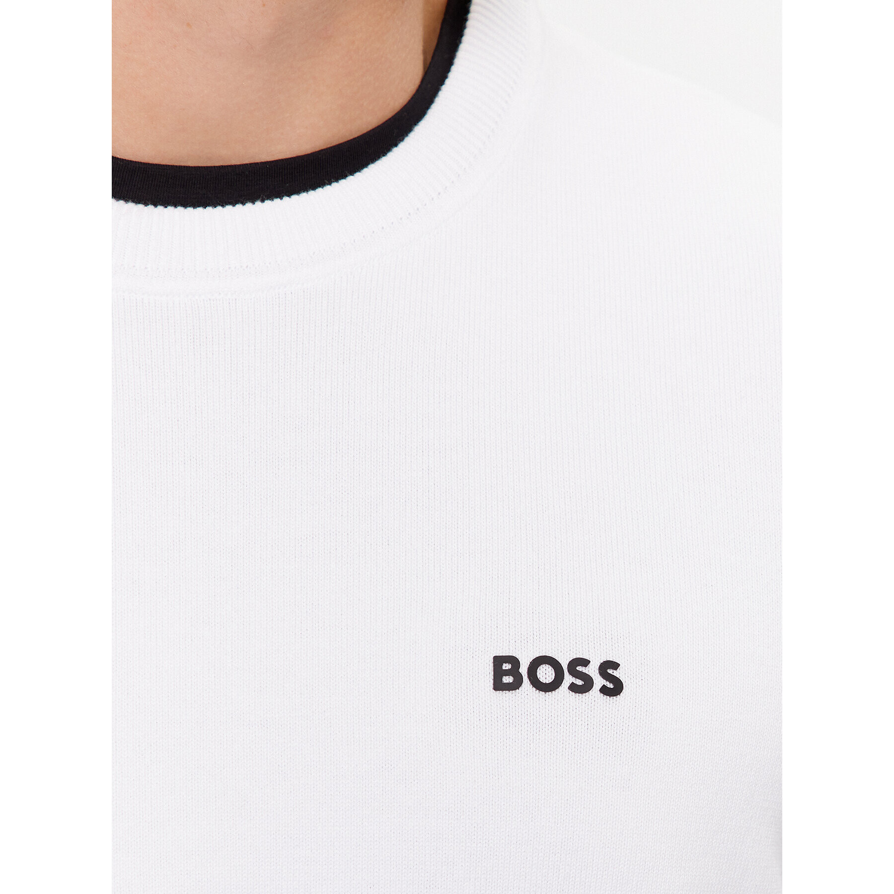 Boss Пуловер Ever-X_Cn 50498539 Бял Regular Fit - Pepit.bg