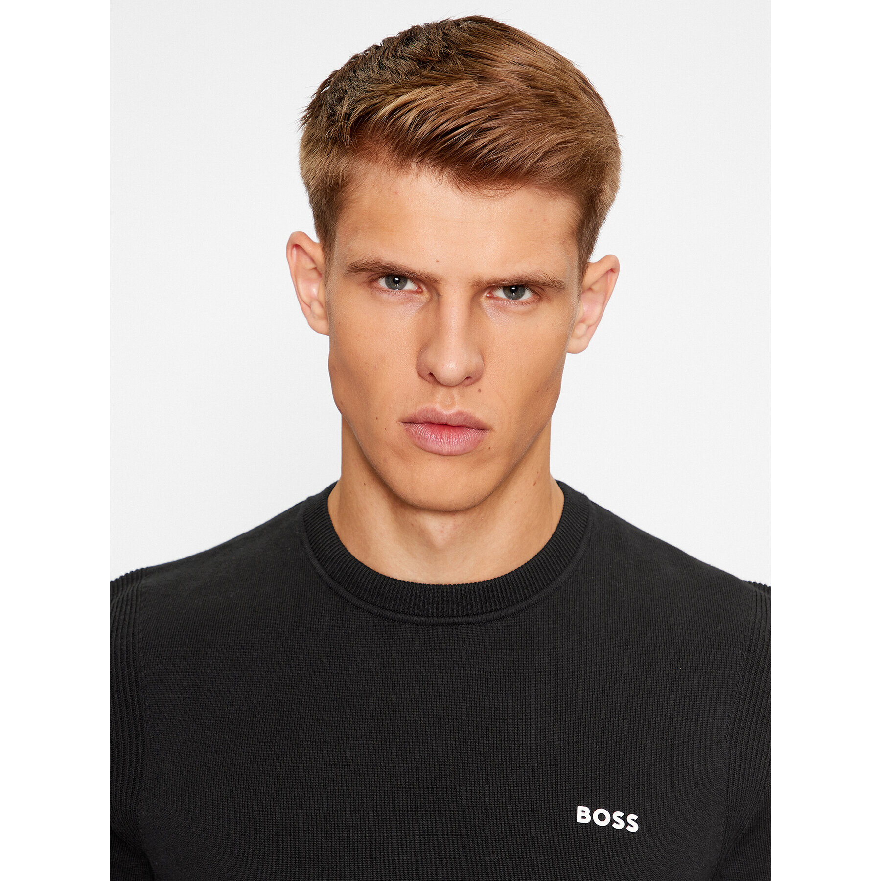 Boss Пуловер Ever-X_Cn 50498539 Черен Regular Fit - Pepit.bg