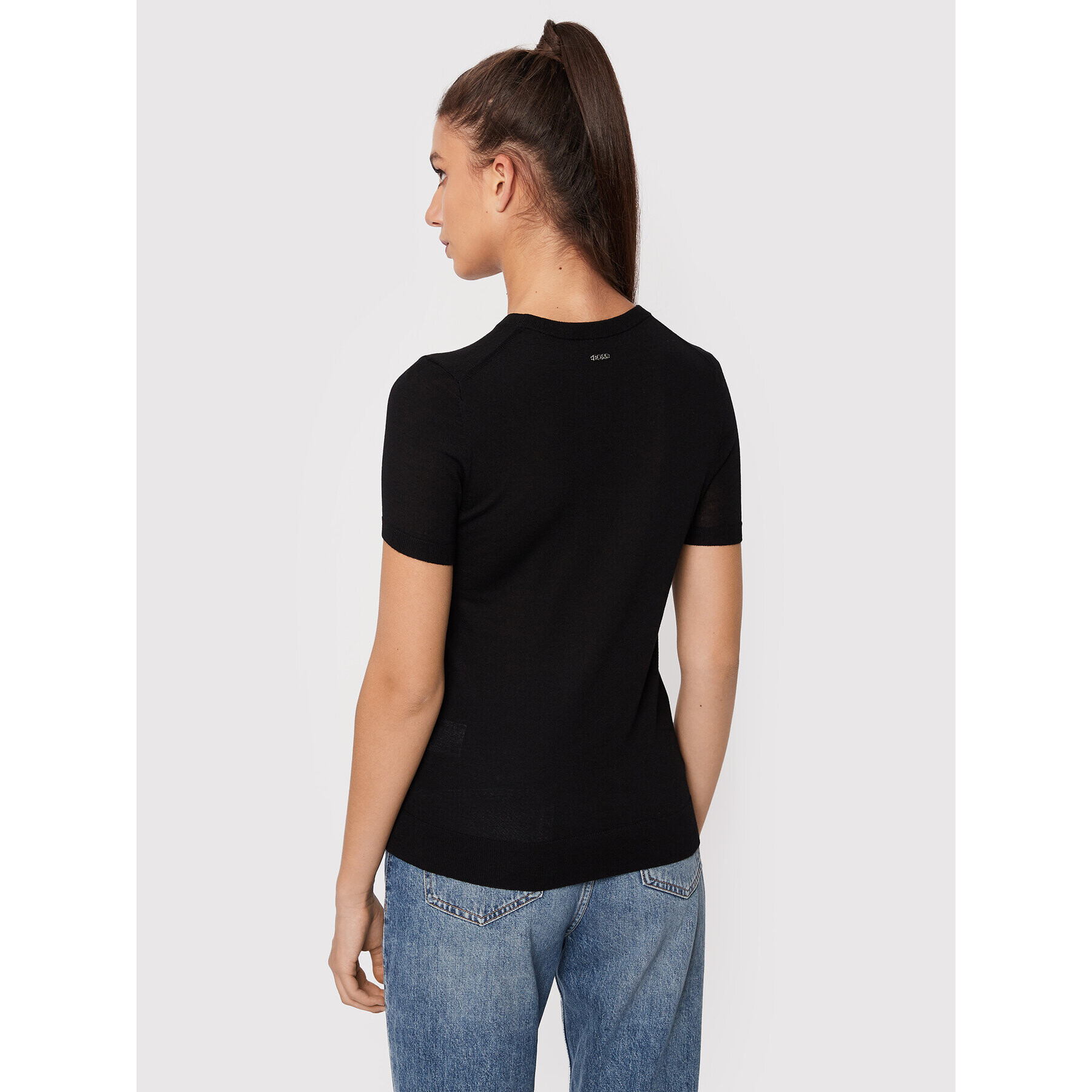 Boss Пуловер Falyssias 50473246 Черен Regular Fit - Pepit.bg