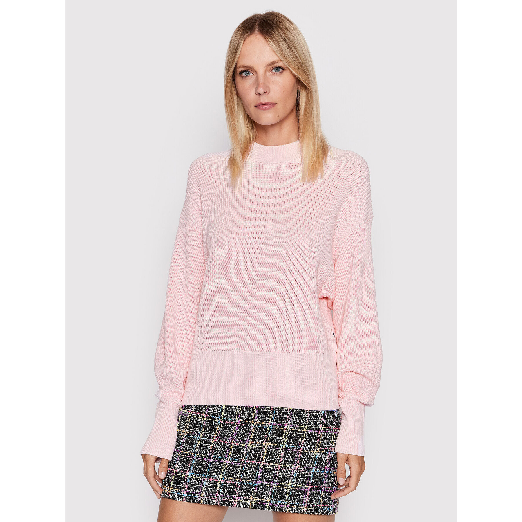 Boss Пуловер Farelys 50470540 Розов Relaxed Fit - Pepit.bg