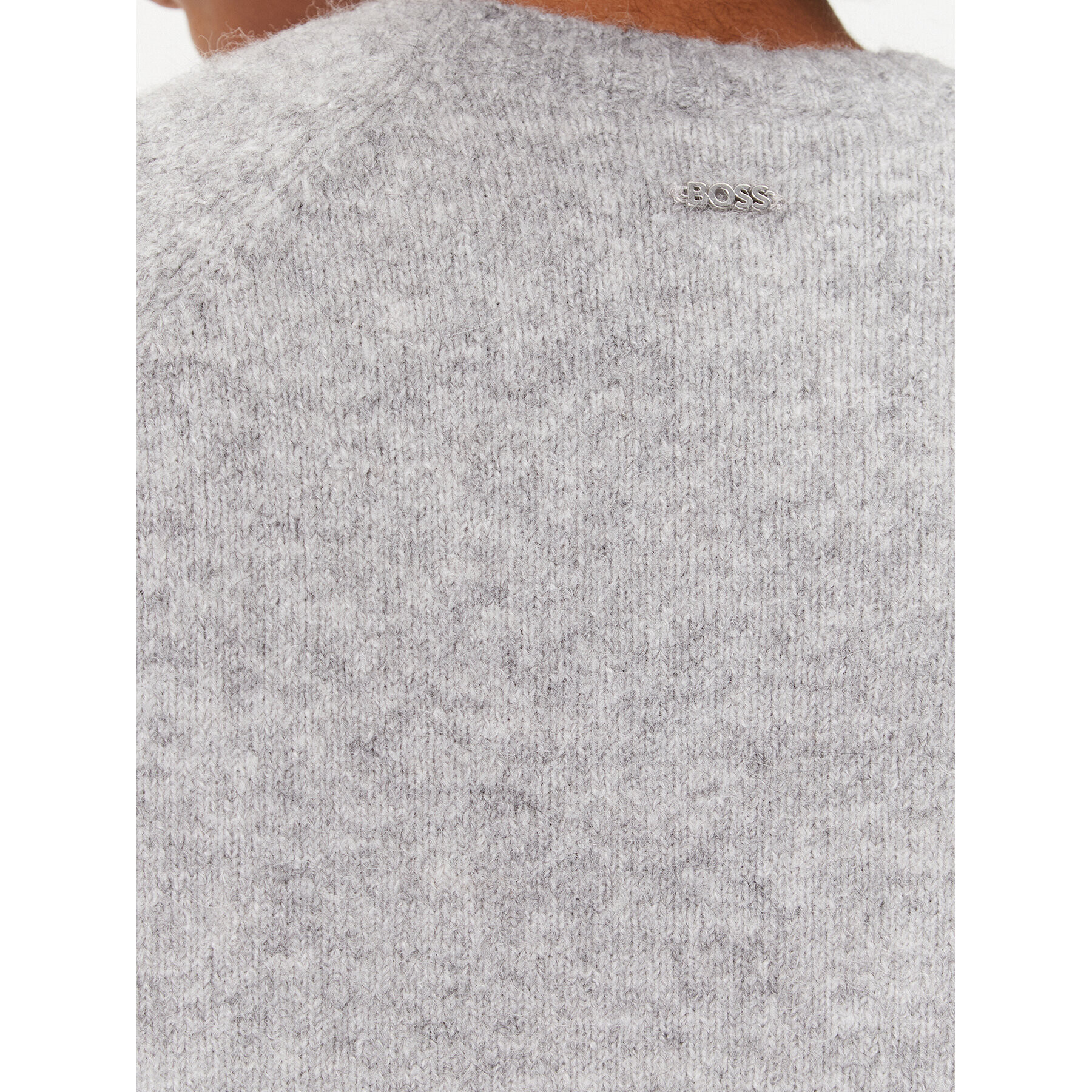 Boss Пуловер Febisan 50478315 Сив Regular Fit - Pepit.bg