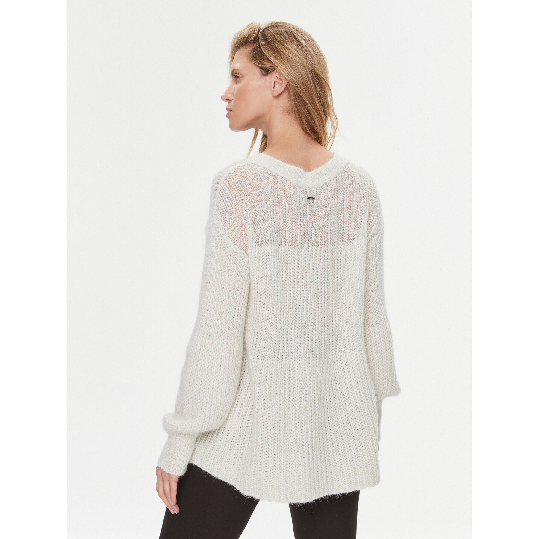 Boss Пуловер Fuoline 50493836 Екрю Regular Fit - Pepit.bg