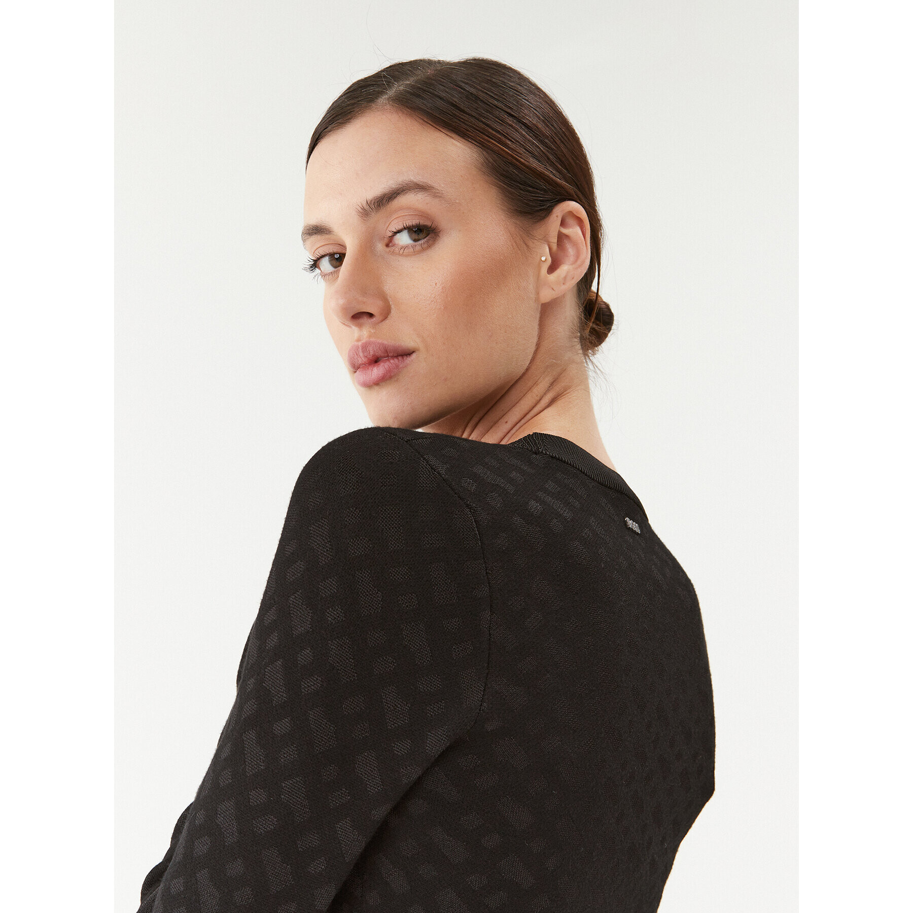 Boss Пуловер Furkina 50493923 Черен Regular Fit - Pepit.bg